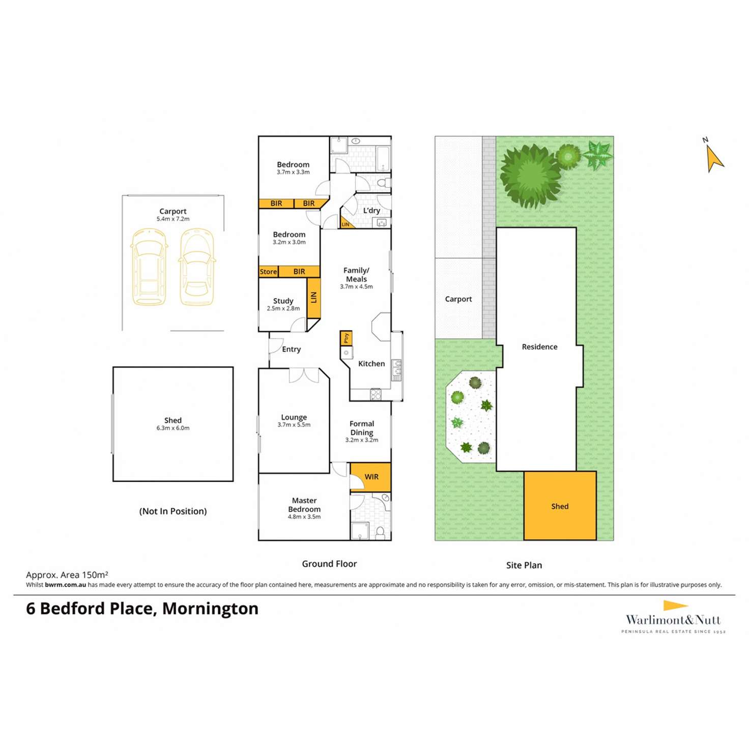 Floorplan of Homely house listing, 6 Bedford Place, Mornington VIC 3931