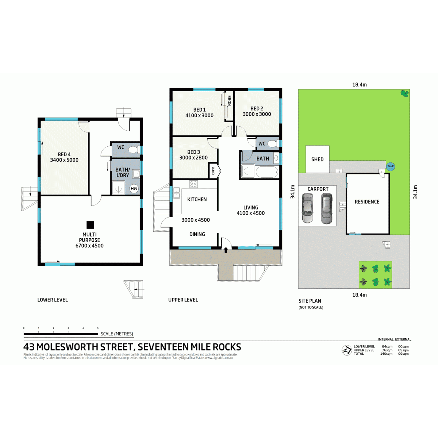 Floorplan of Homely house listing, 43 Molesworth Street, Seventeen Mile Rocks QLD 4073