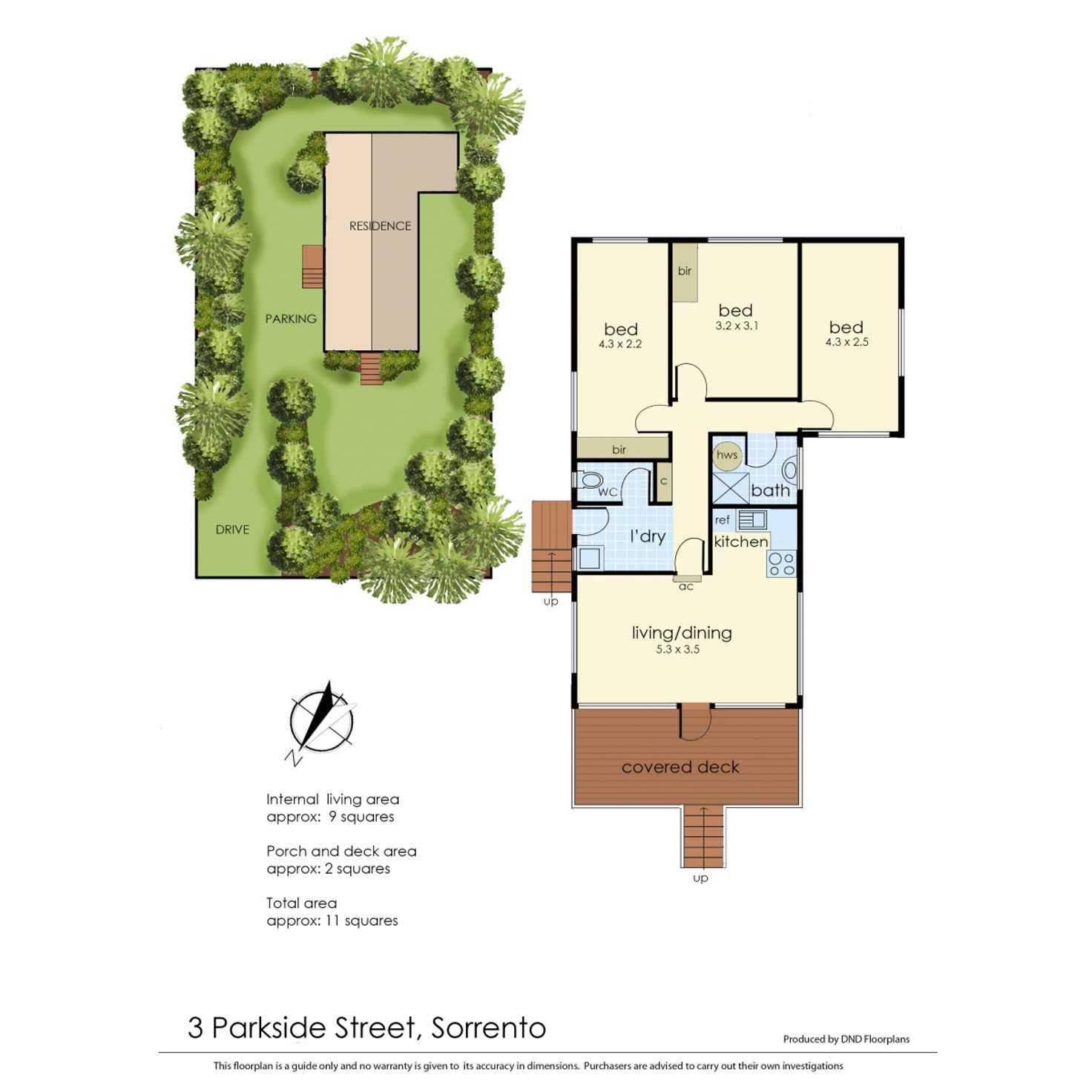 Floorplan of Homely house listing, 3 Parkside Street, Sorrento VIC 3943