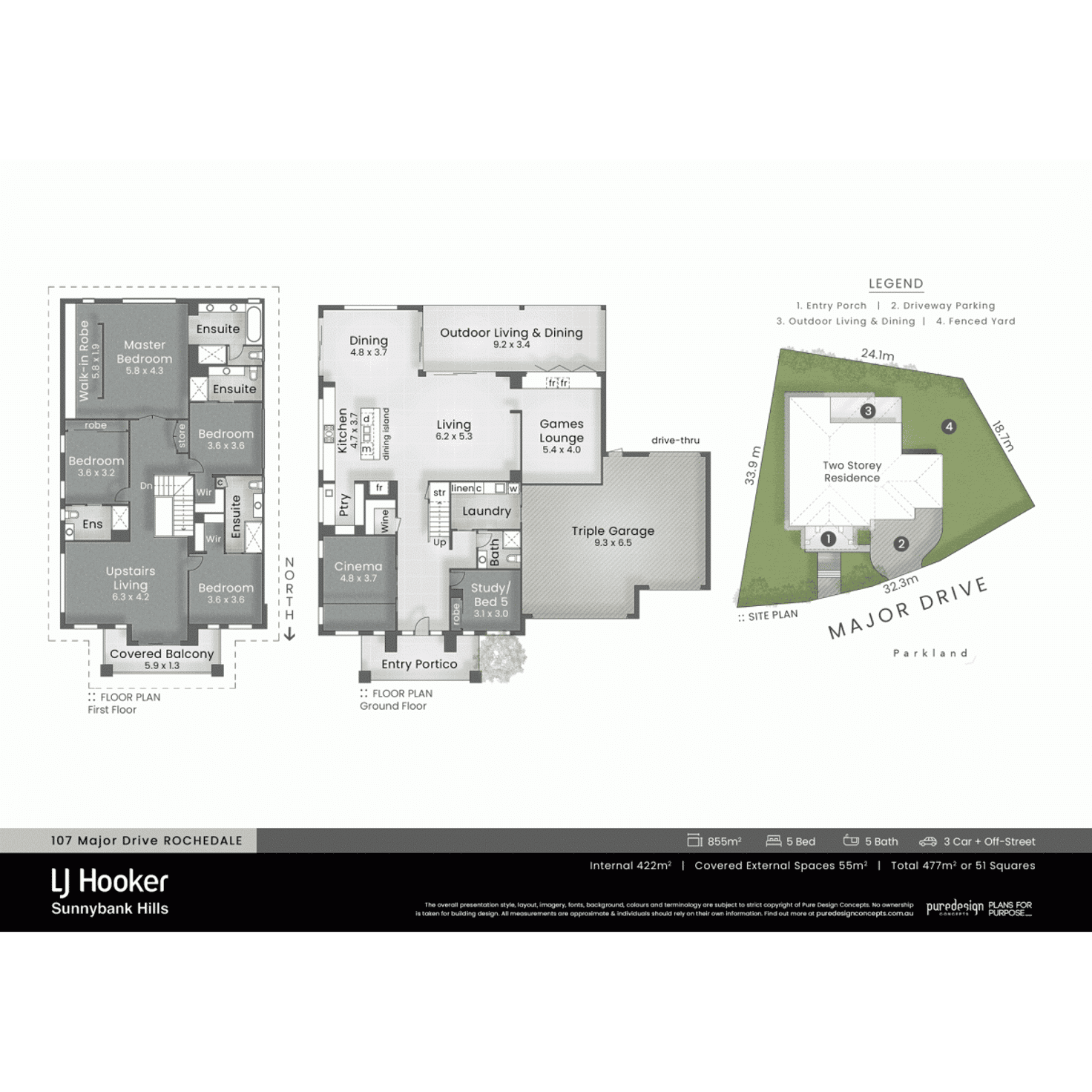 Floorplan of Homely house listing, 107 Major Drive, Rochedale QLD 4123