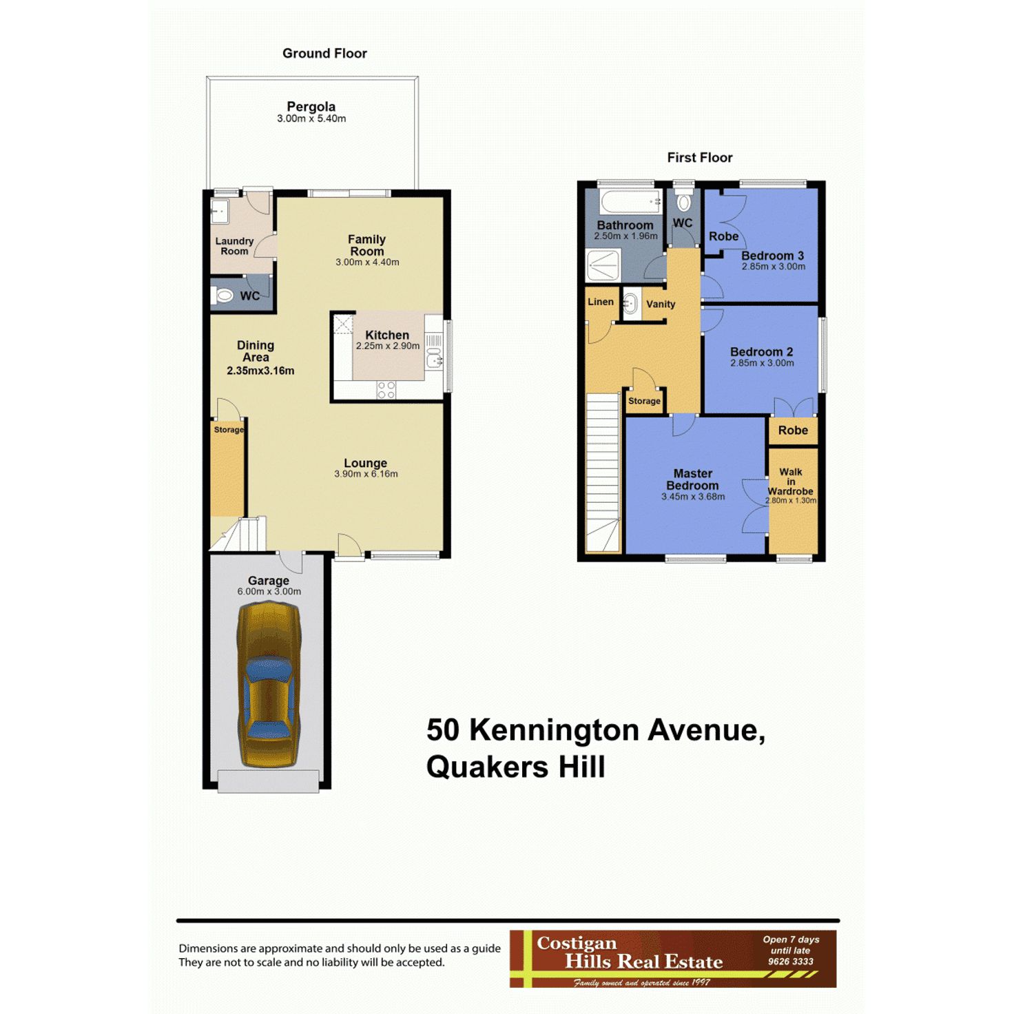 Floorplan of Homely semiDetached listing, 50 Kennington Avenue, Quakers Hill NSW 2763