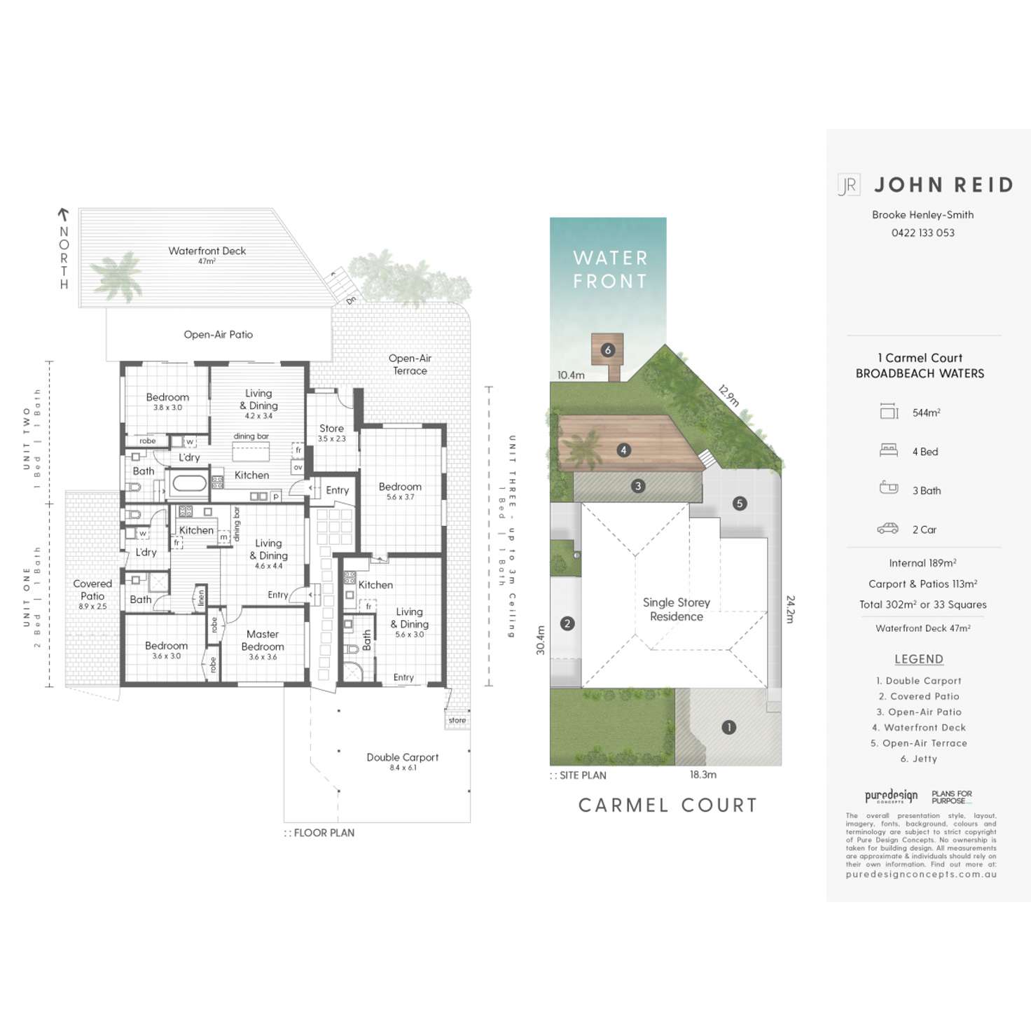 Floorplan of Homely house listing, 1 Carmel Court, Broadbeach Waters QLD 4218