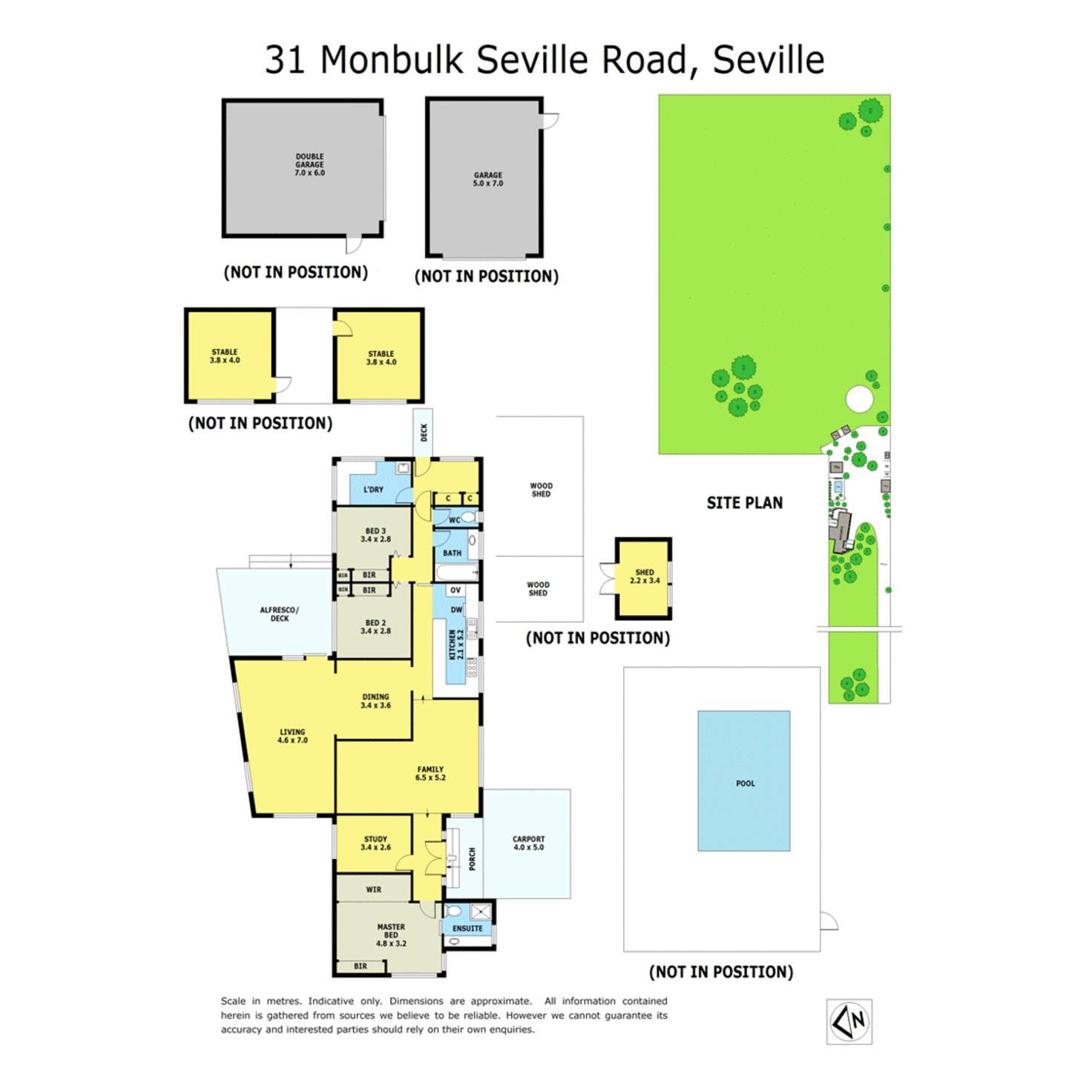 Floorplan of Homely acreageSemiRural listing, 31 Monbulk - Seville Road, Seville VIC 3139