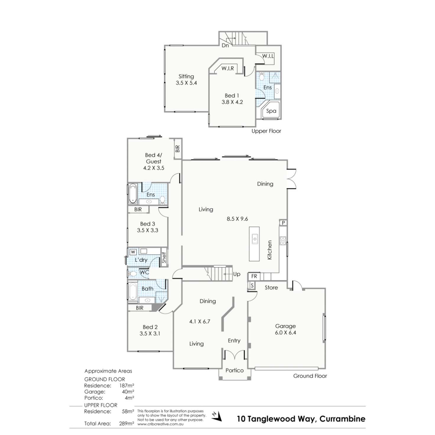 Floorplan of Homely house listing, 10 Tanglewood Way, Currambine WA 6028