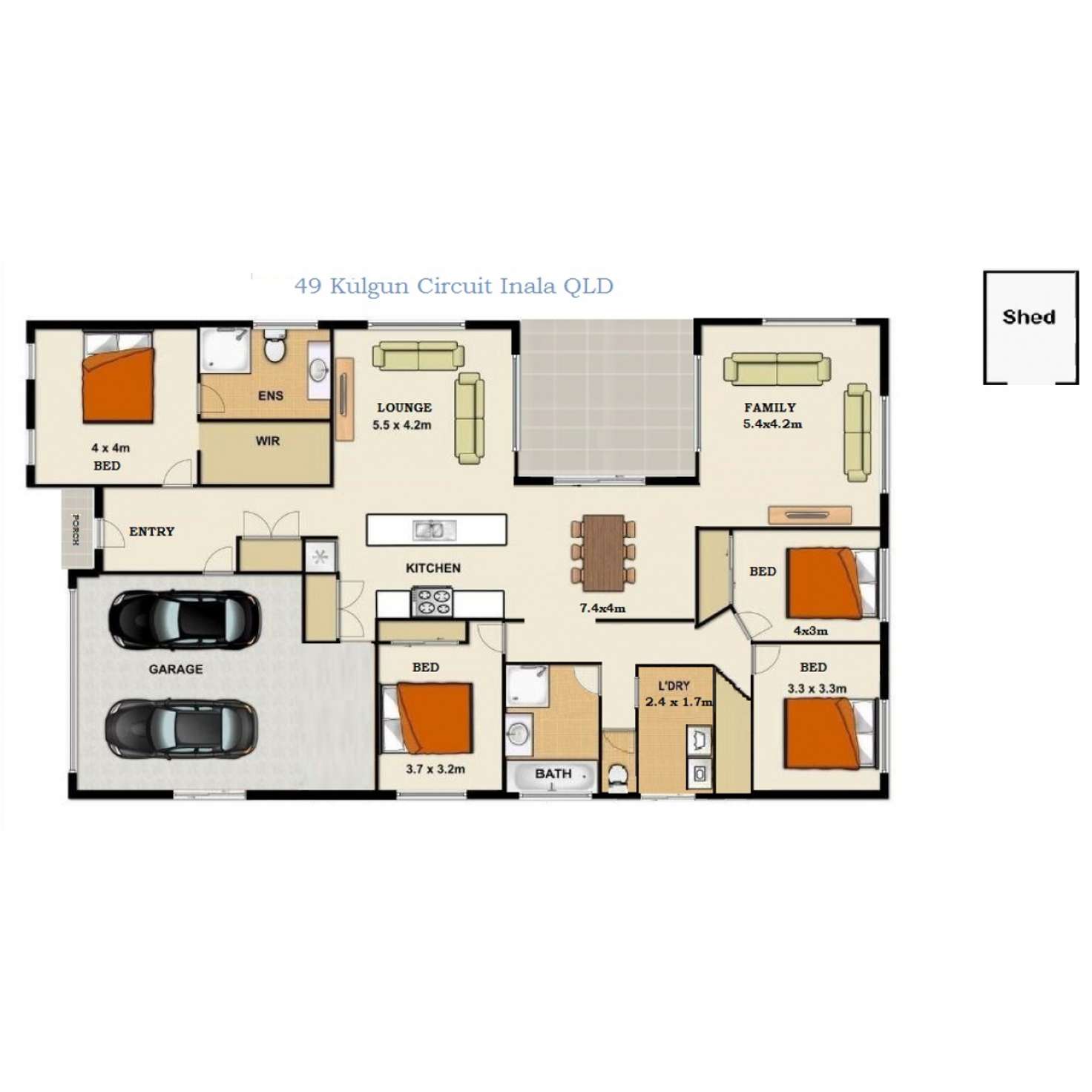 Floorplan of Homely house listing, 49 Kulgun Circuit, Inala QLD 4077