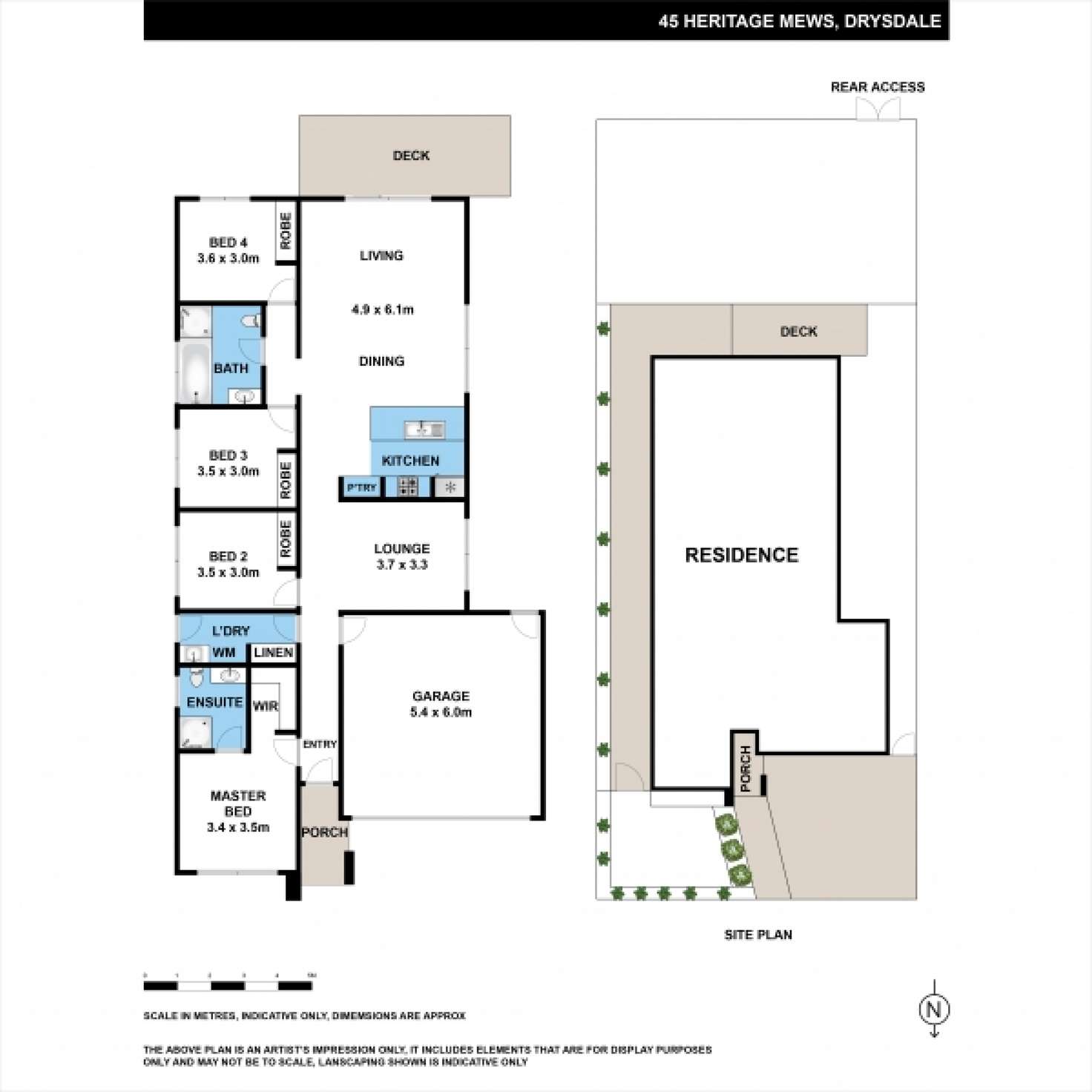 Floorplan of Homely house listing, 45 Heritage Mews, Drysdale VIC 3222