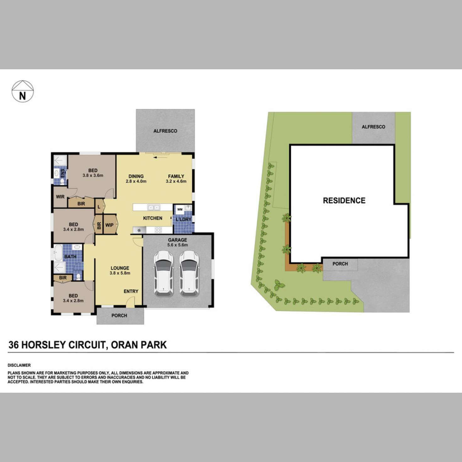 Floorplan of Homely house listing, 36 Horsley Circuit, Oran Park NSW 2570