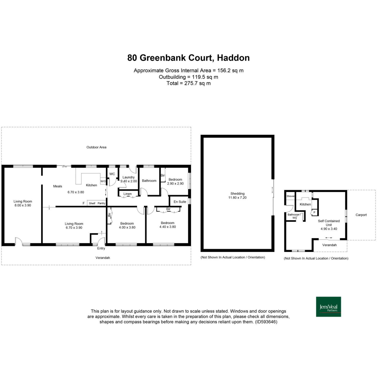 Floorplan of Homely lifestyle listing, 80 Greenbank Court, Haddon VIC 3351