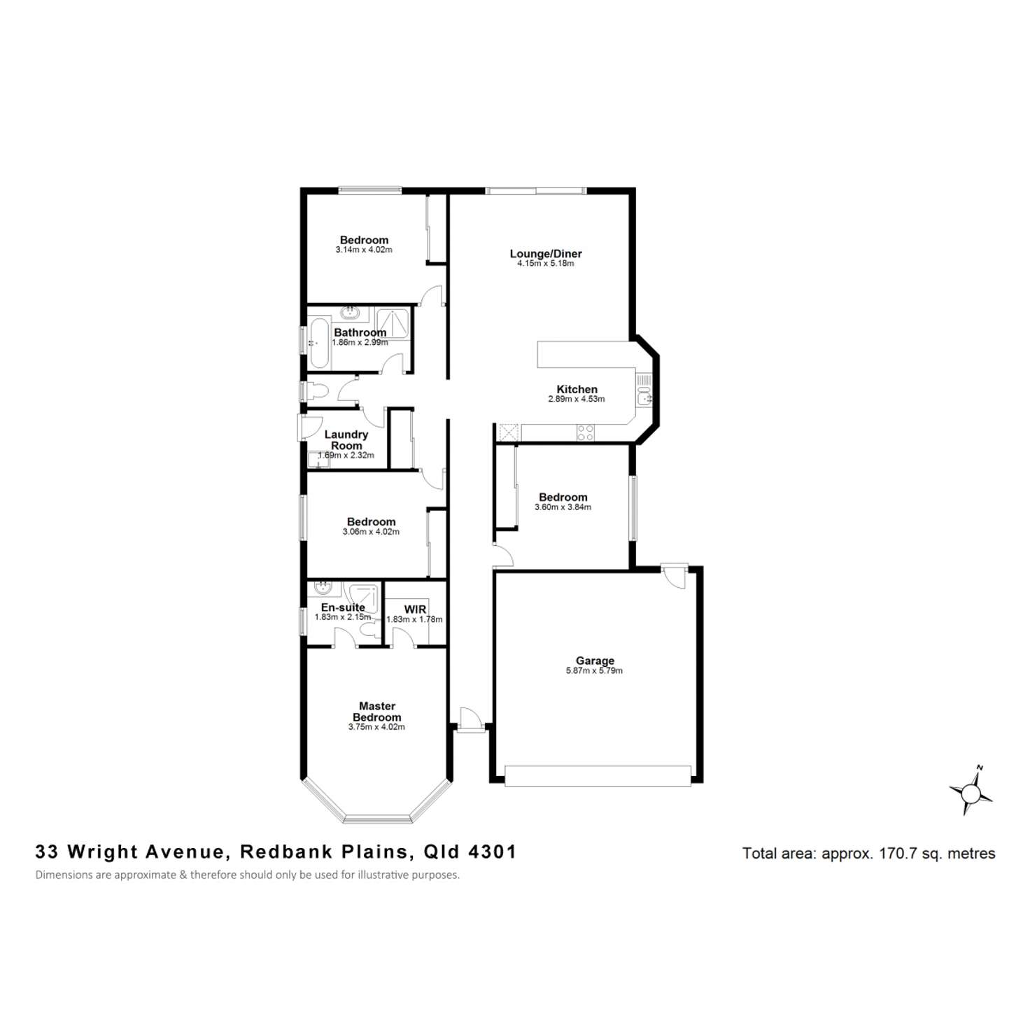 Floorplan of Homely house listing, 33 Wright Avenue, Redbank Plains QLD 4301