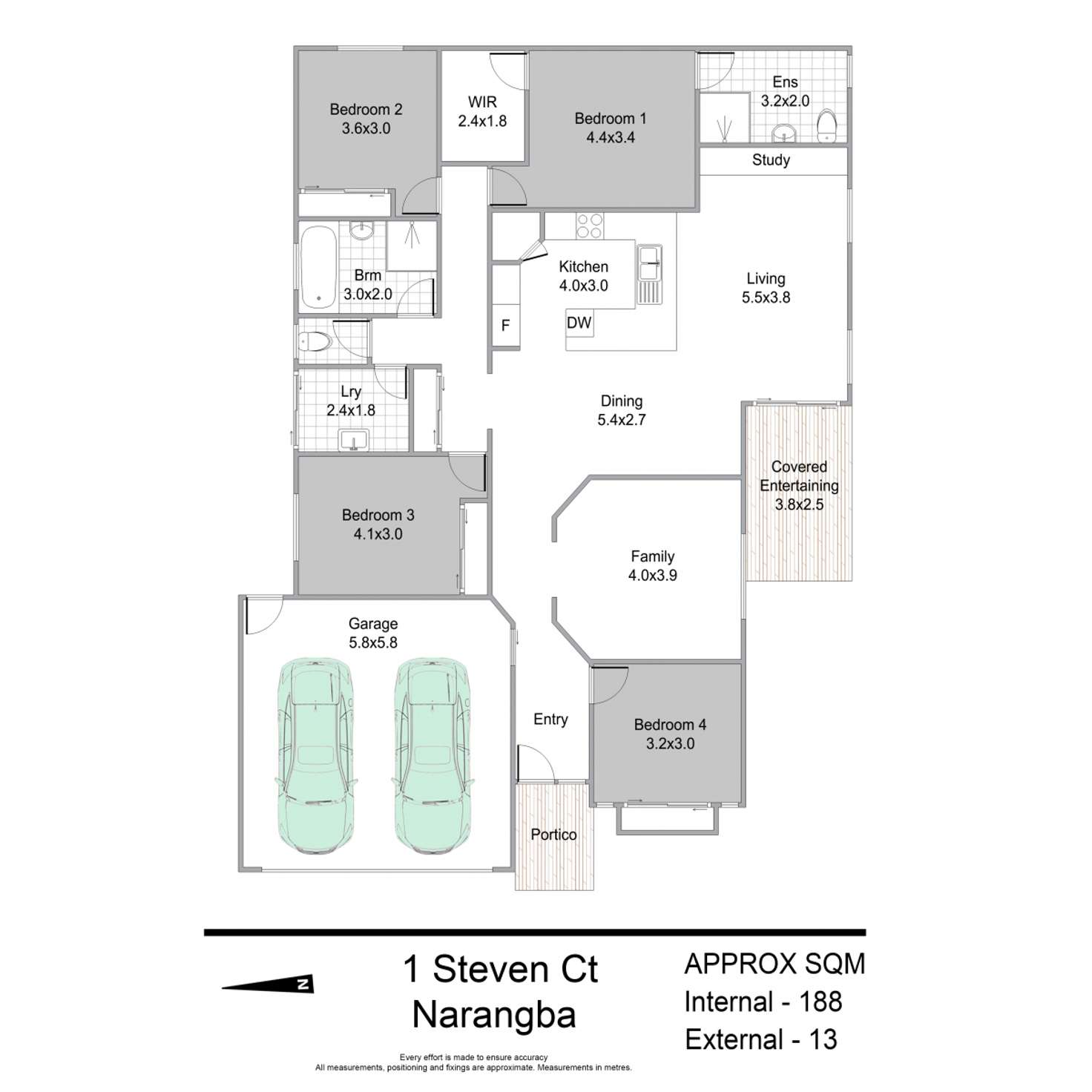 Floorplan of Homely house listing, 1 Steven Court, Narangba QLD 4504