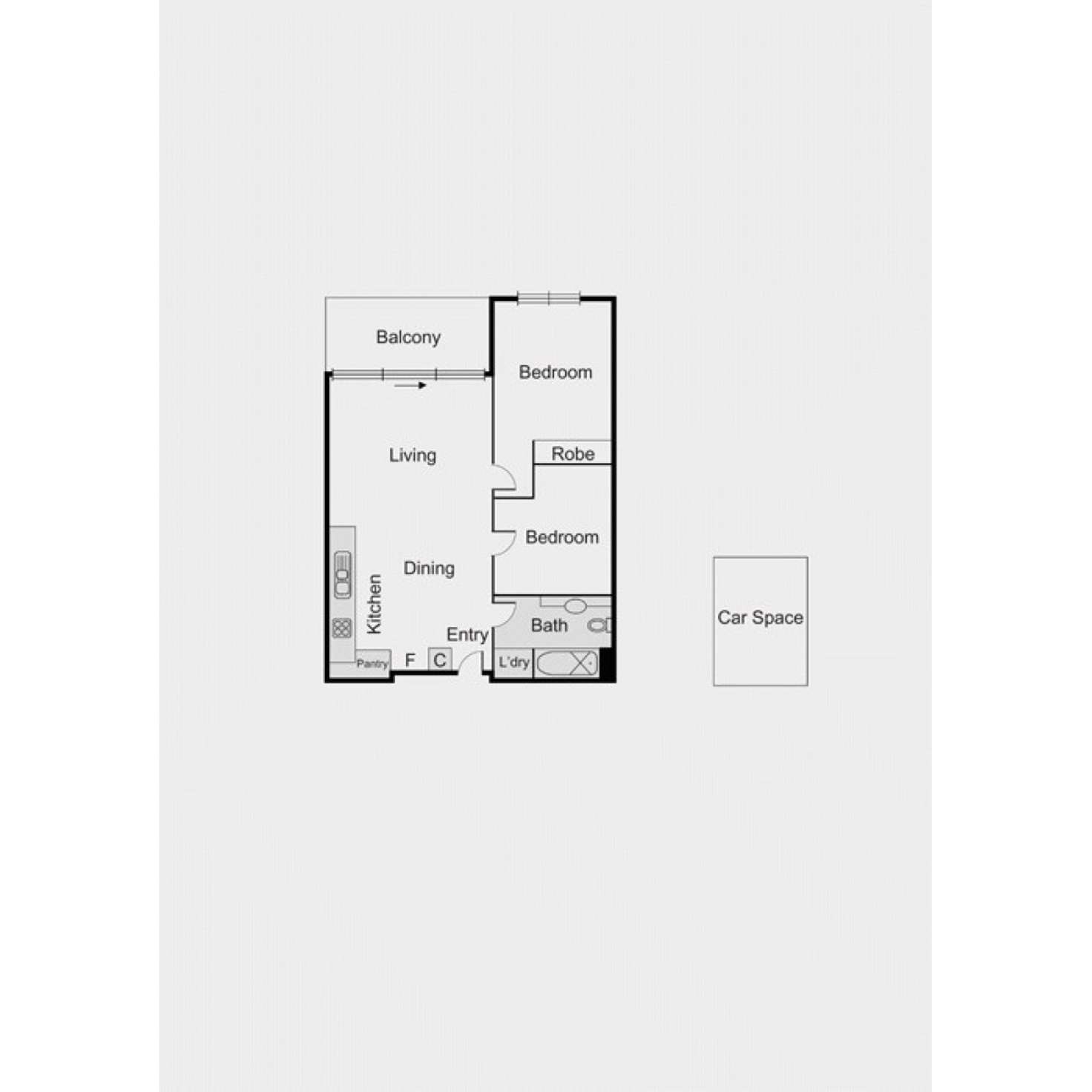 Floorplan of Homely apartment listing, 17/3 Seisman Place, Port Melbourne VIC 3207