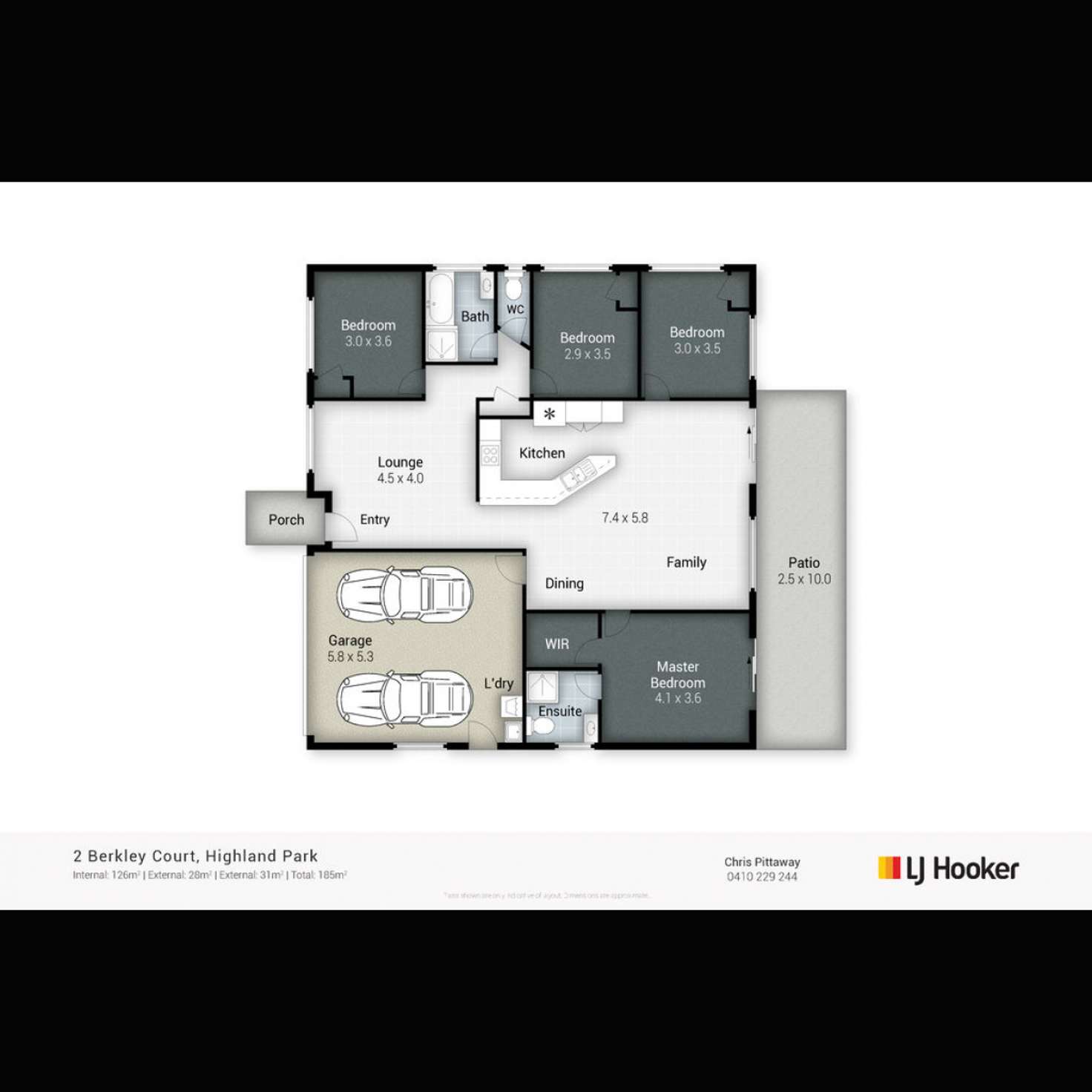 Floorplan of Homely house listing, 2 Berkley Court, Highland Park QLD 4211