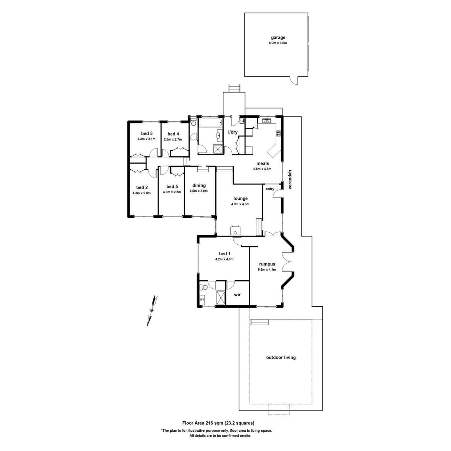 Floorplan of Homely house listing, 63 Second Avenue, Cockatoo VIC 3781