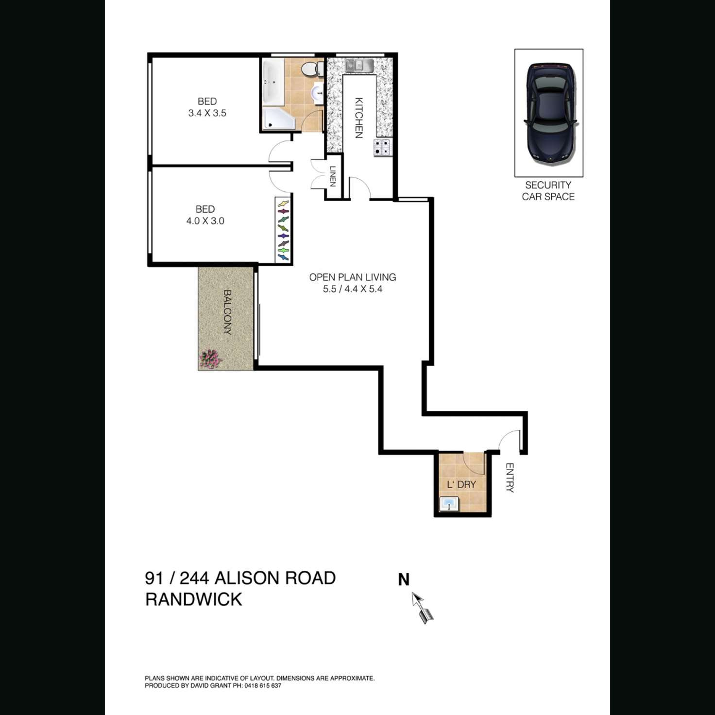 Floorplan of Homely apartment listing, 91/244 Alison Road, Randwick NSW 2031