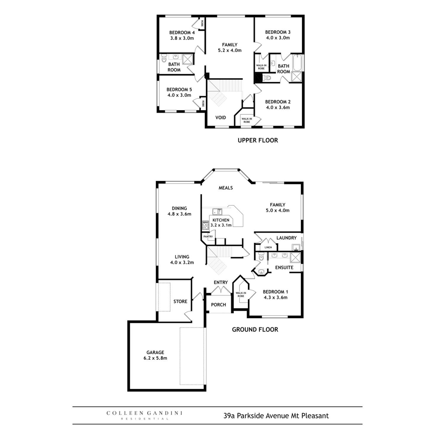 Floorplan of Homely house listing, 39A Parkside Avenue, Mount Pleasant WA 6153