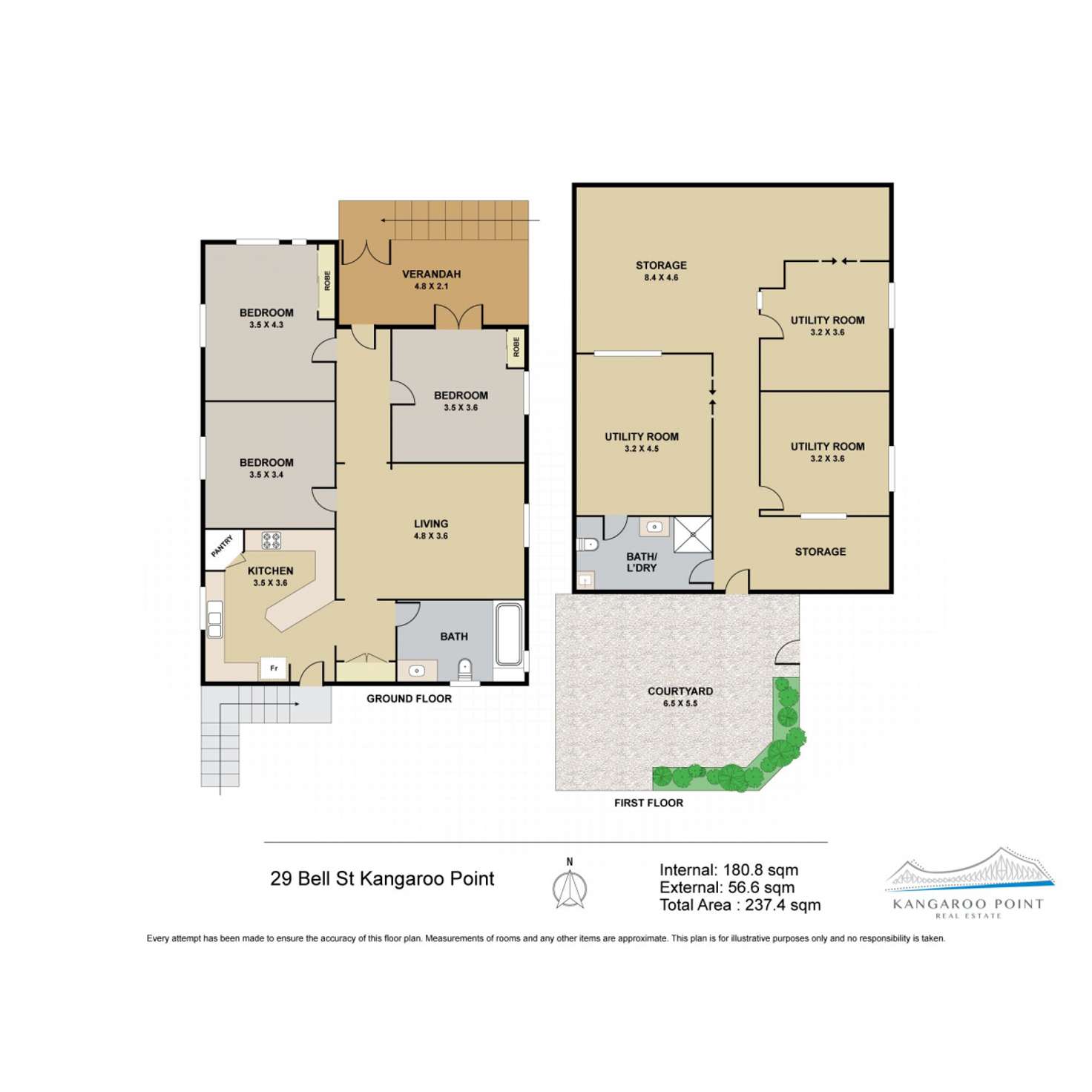 Floorplan of Homely house listing, 16/29 Bell Street, Kangaroo Point QLD 4169