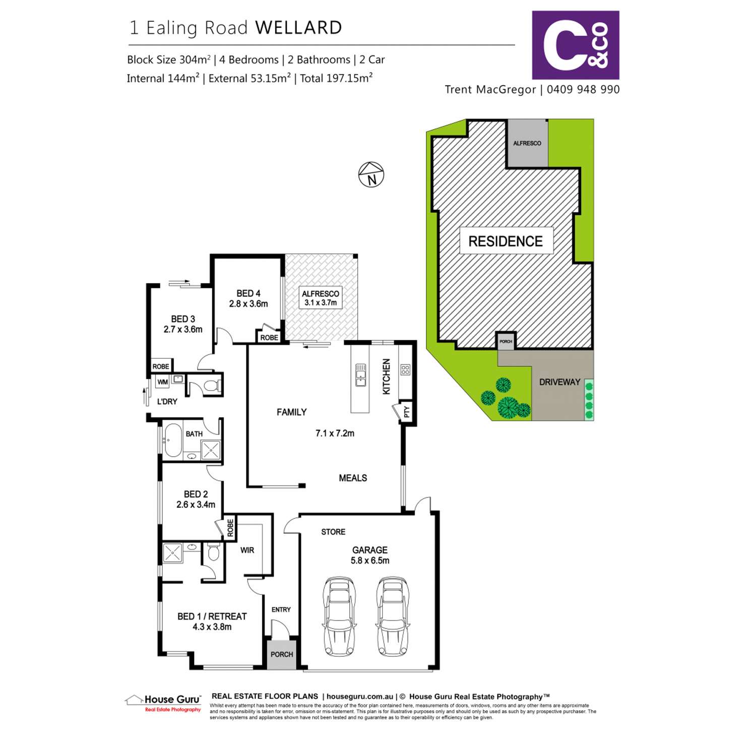 Floorplan of Homely house listing, 1 Ealing Road, Wellard WA 6170