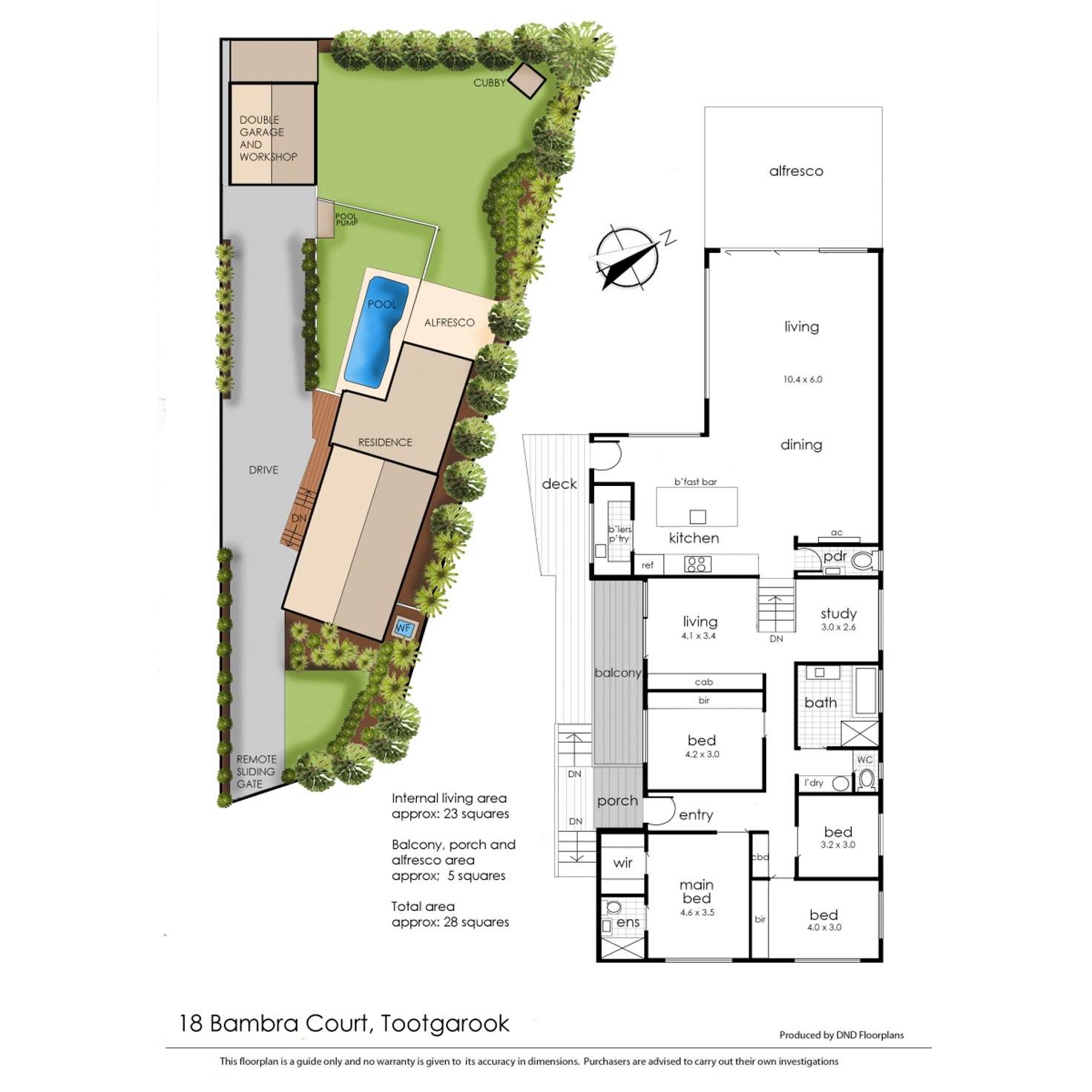 Floorplan of Homely house listing, 18 Bambra Court, Tootgarook VIC 3941