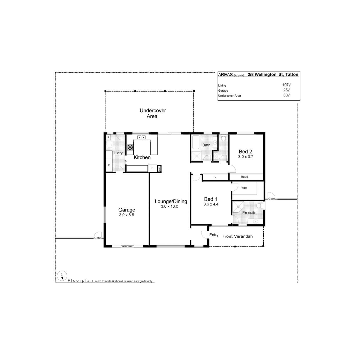 Floorplan of Homely unit listing, 2/8 Wellington Avenue, Tatton NSW 2650