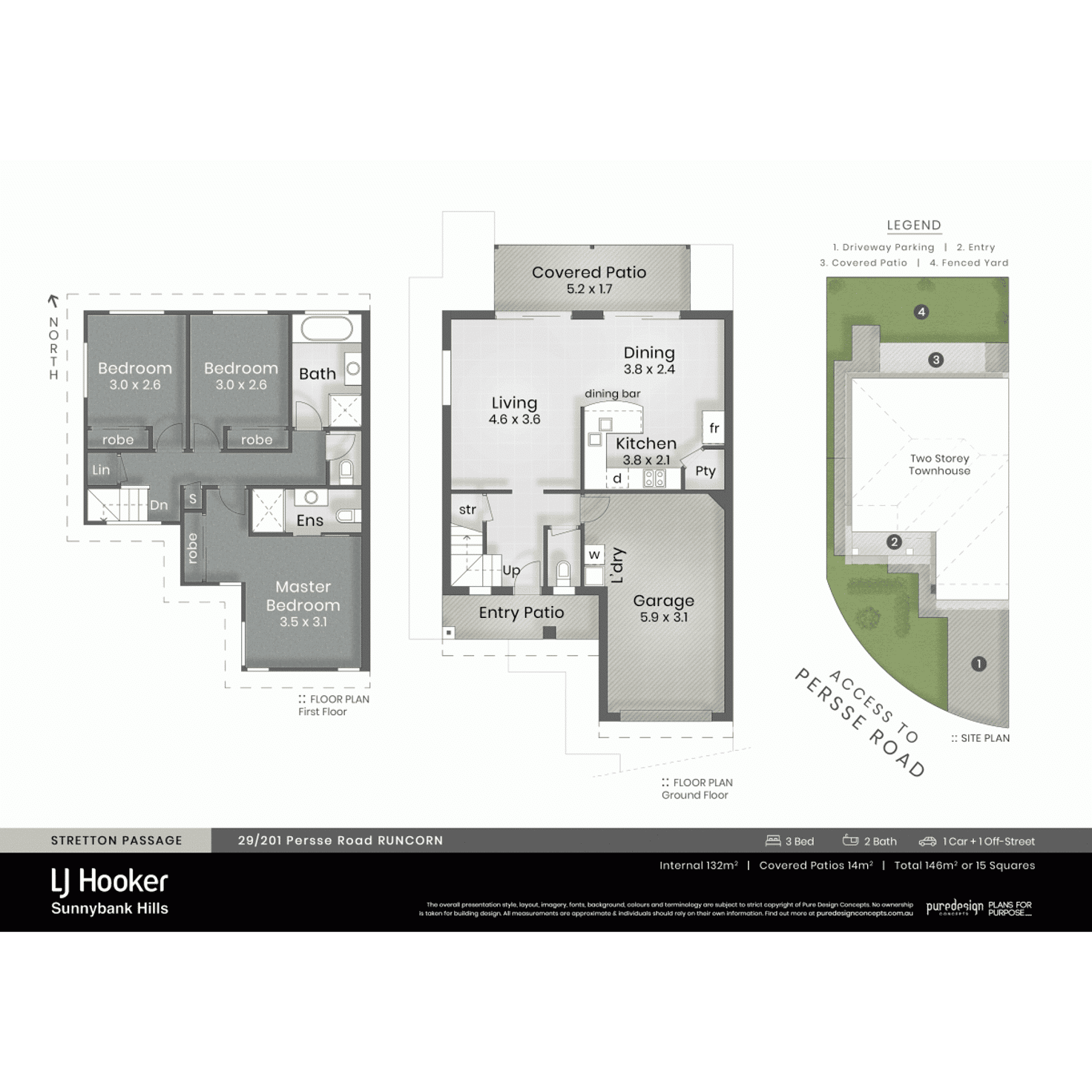 Floorplan of Homely townhouse listing, 29/201 Persse Road, Runcorn QLD 4113