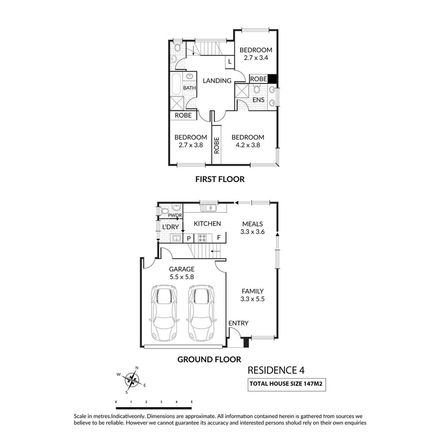 Floorplan of Homely townhouse listing, 1-4/8 Cardigan Avenue, Felixstow SA 5070