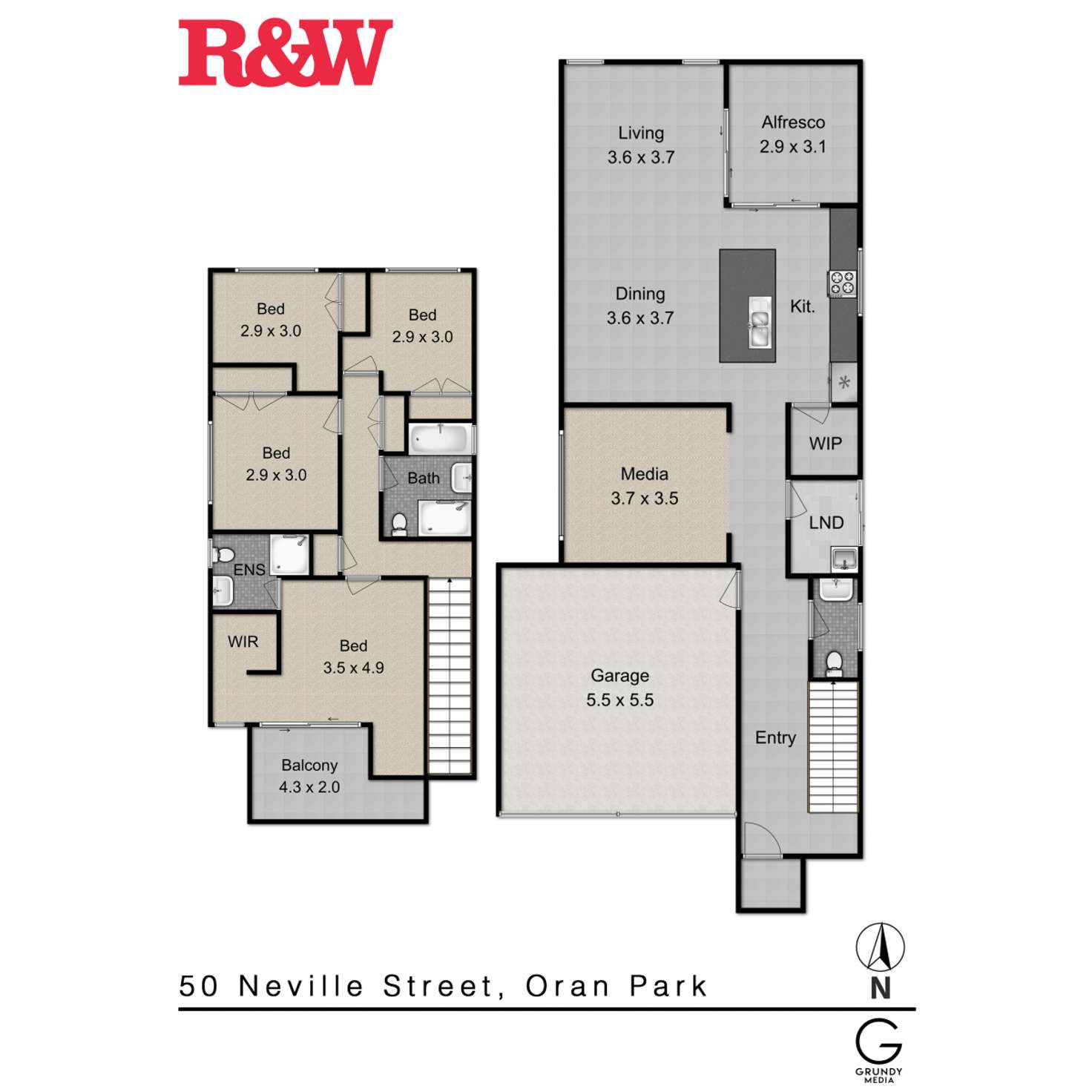 Floorplan of Homely house listing, 50 Neville Street, Oran Park NSW 2570