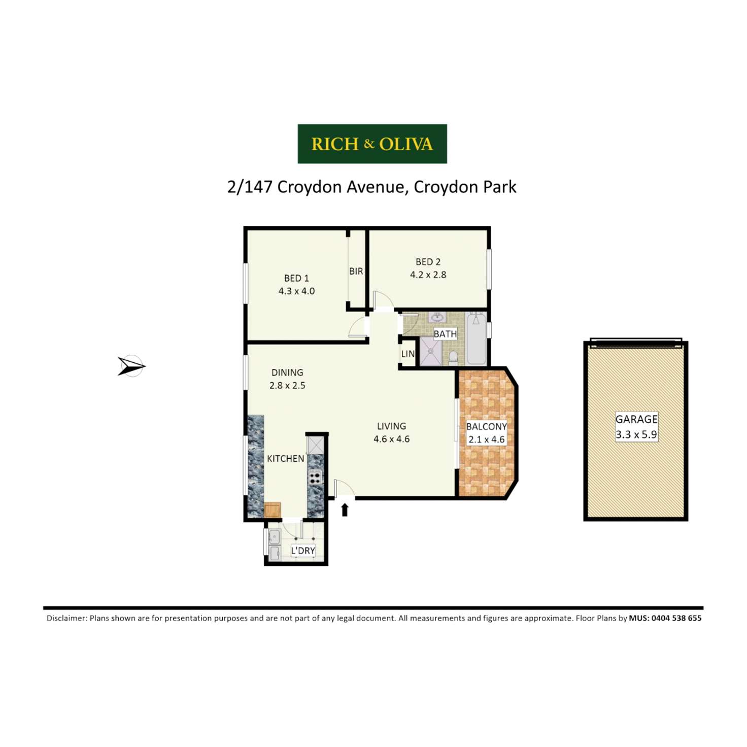 Floorplan of Homely apartment listing, 2/147 Croydon Avenue, Croydon Park NSW 2133