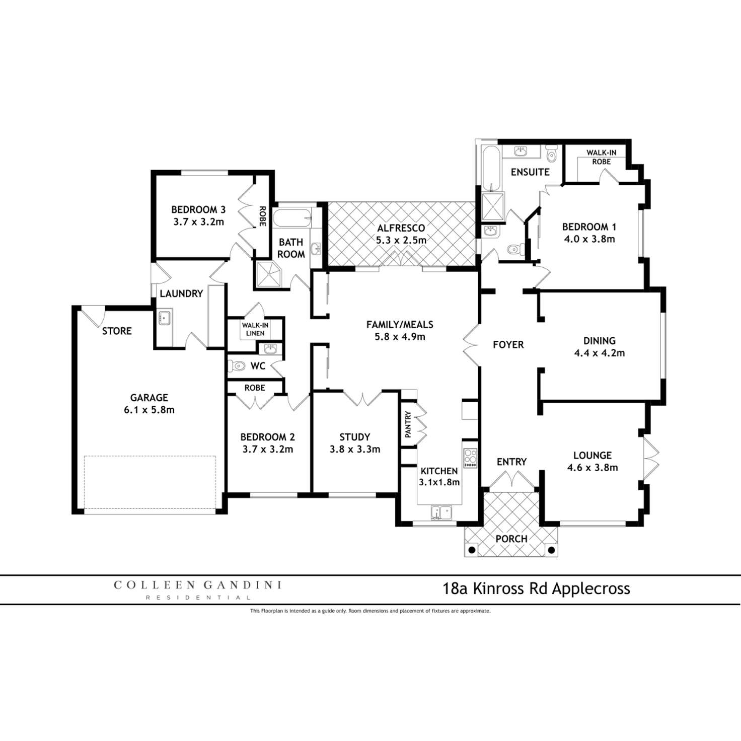 Floorplan of Homely house listing, 18A Kinross Road, Applecross WA 6153