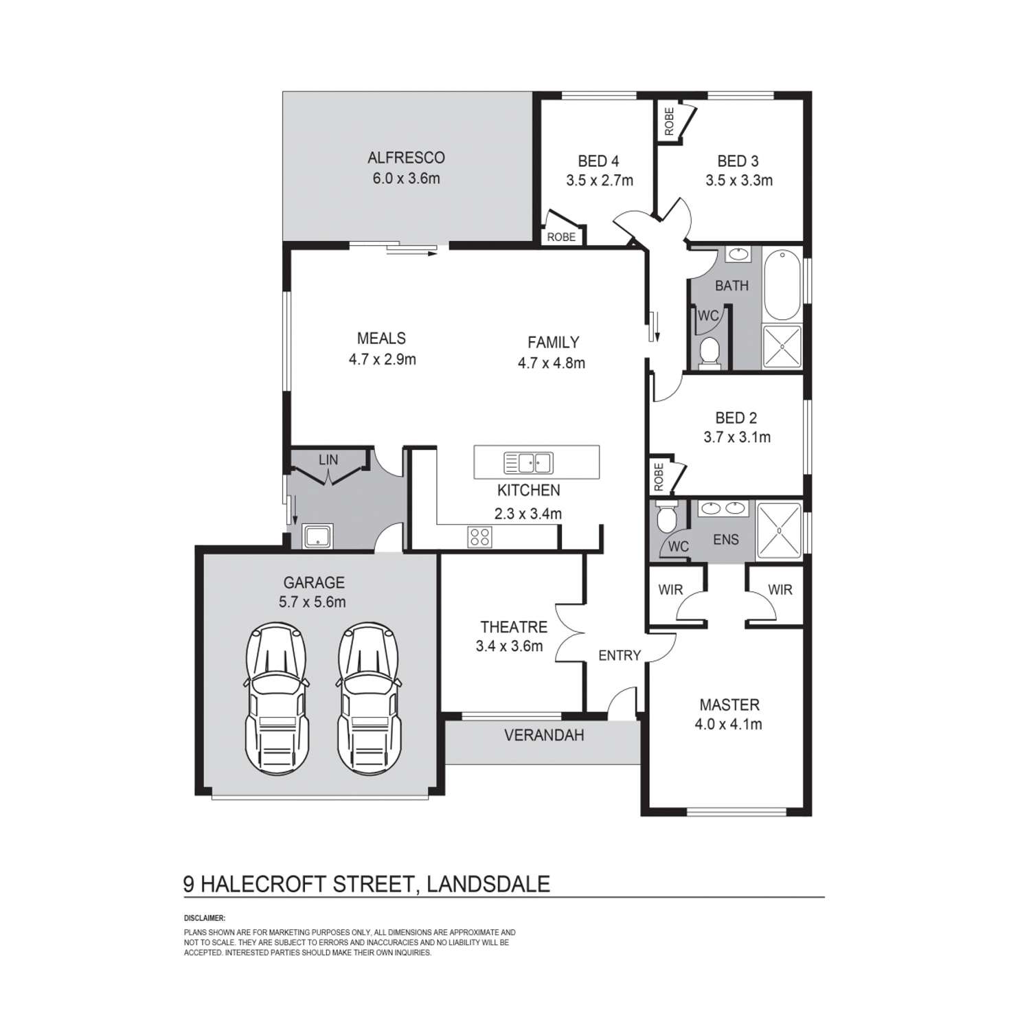Floorplan of Homely house listing, 9 Halecroft Street, Landsdale WA 6065