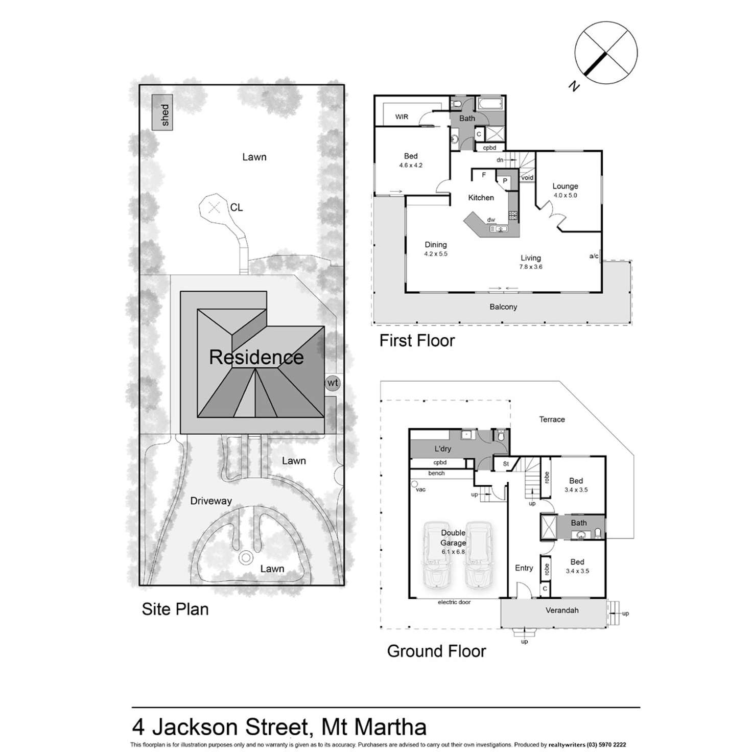 Floorplan of Homely house listing, 4 Jackson Street, Mount Martha VIC 3934