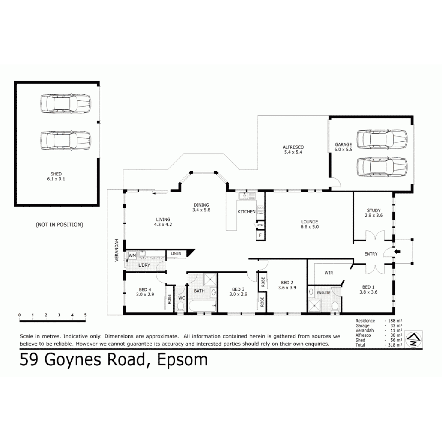 Floorplan of Homely house listing, 59 Goynes Road, Epsom VIC 3551