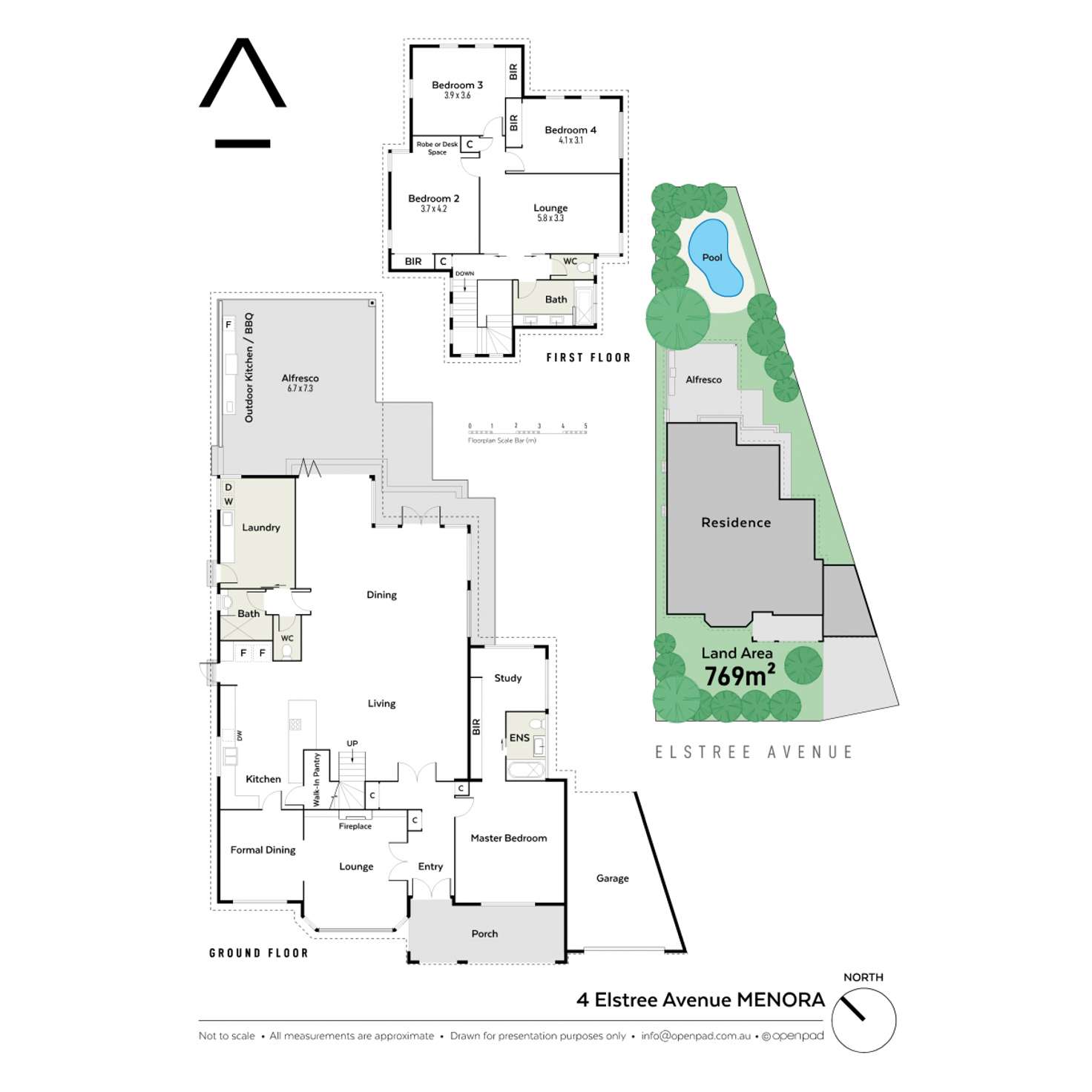 Floorplan of Homely house listing, 4 Elstree Avenue, Menora WA 6050
