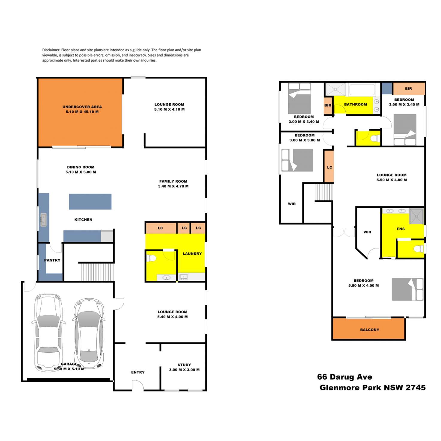 Floorplan of Homely house listing, 66 Darug Avenue, Glenmore Park NSW 2745