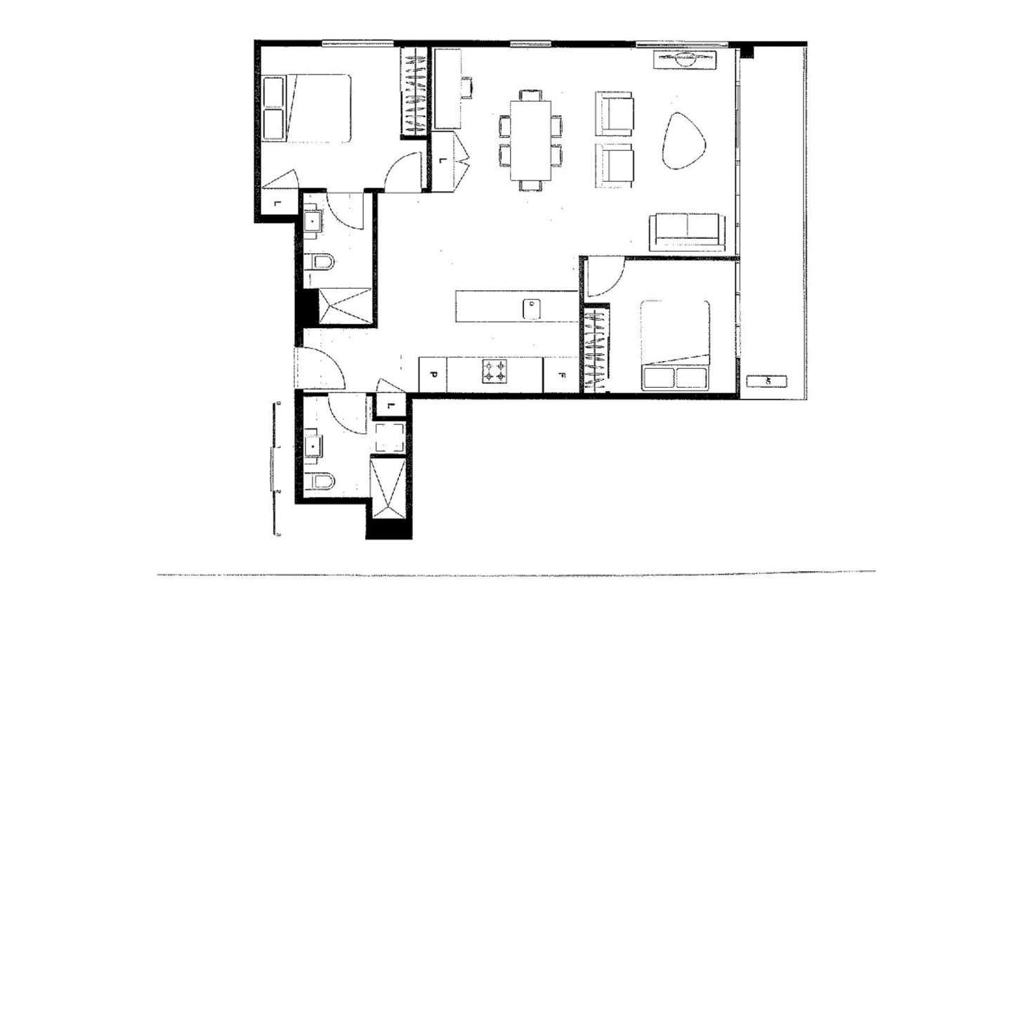 Floorplan of Homely apartment listing, 602/101 Bay Street, Port Melbourne VIC 3207