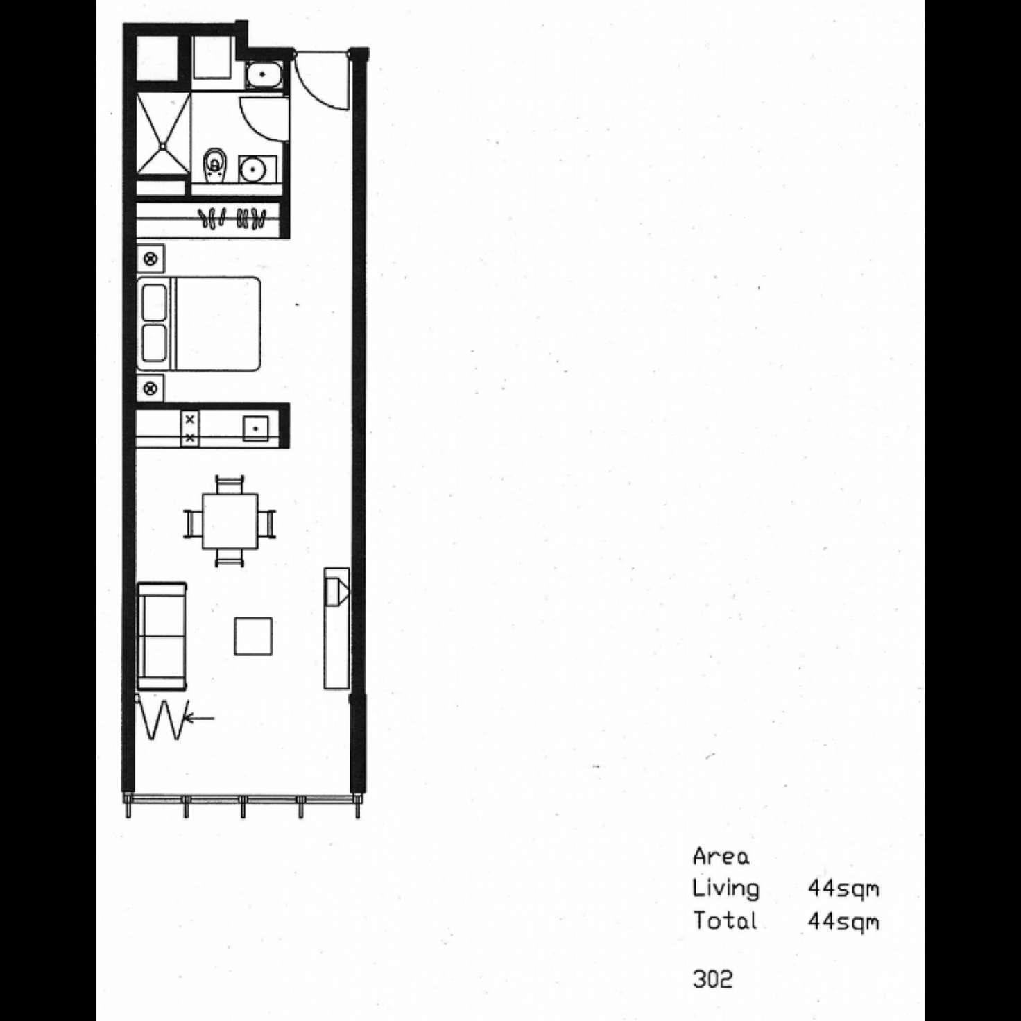 Floorplan of Homely apartment listing, 302/11 Chandos Street, St Leonards NSW 2065