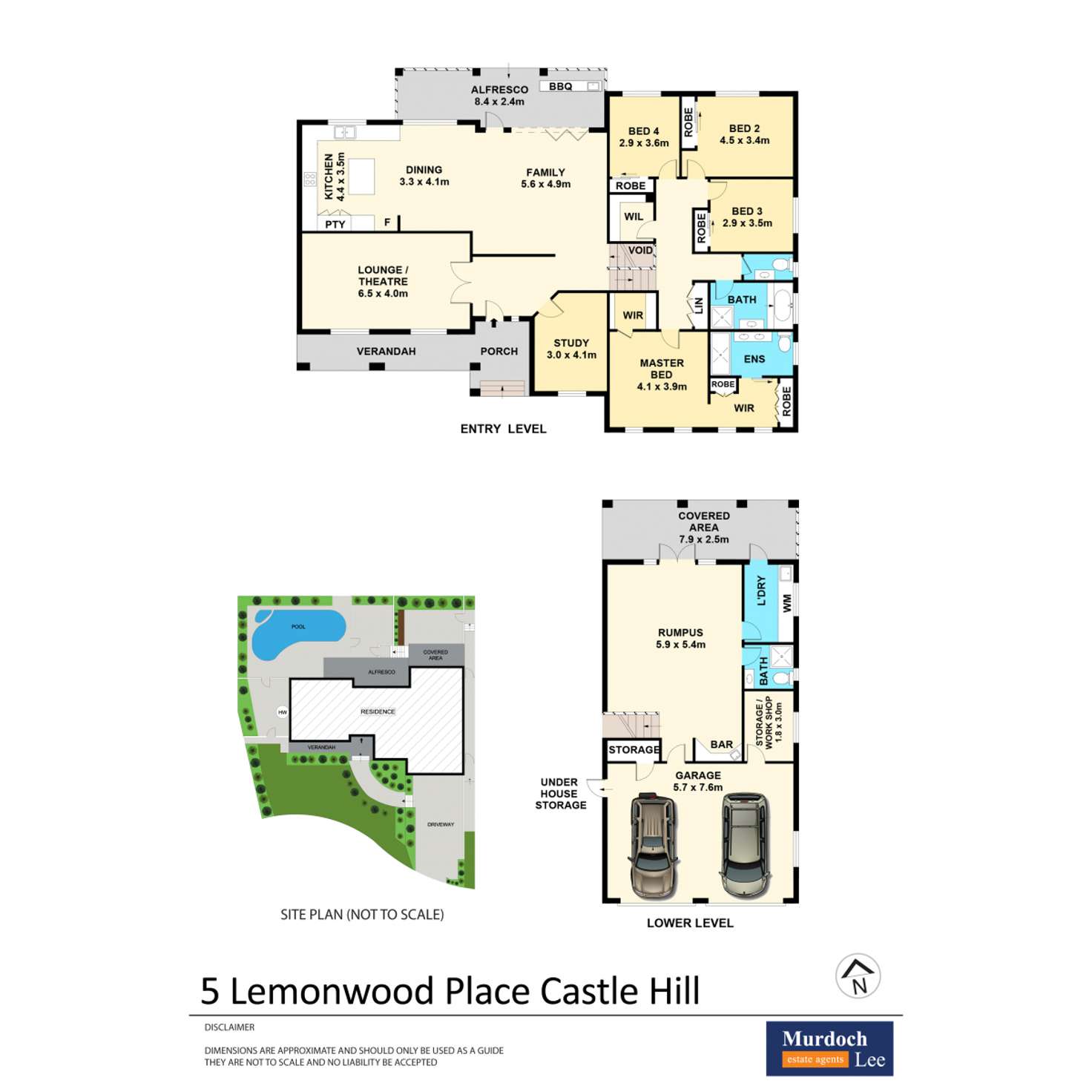 Floorplan of Homely house listing, 5 Lemonwood Place, Castle Hill NSW 2154