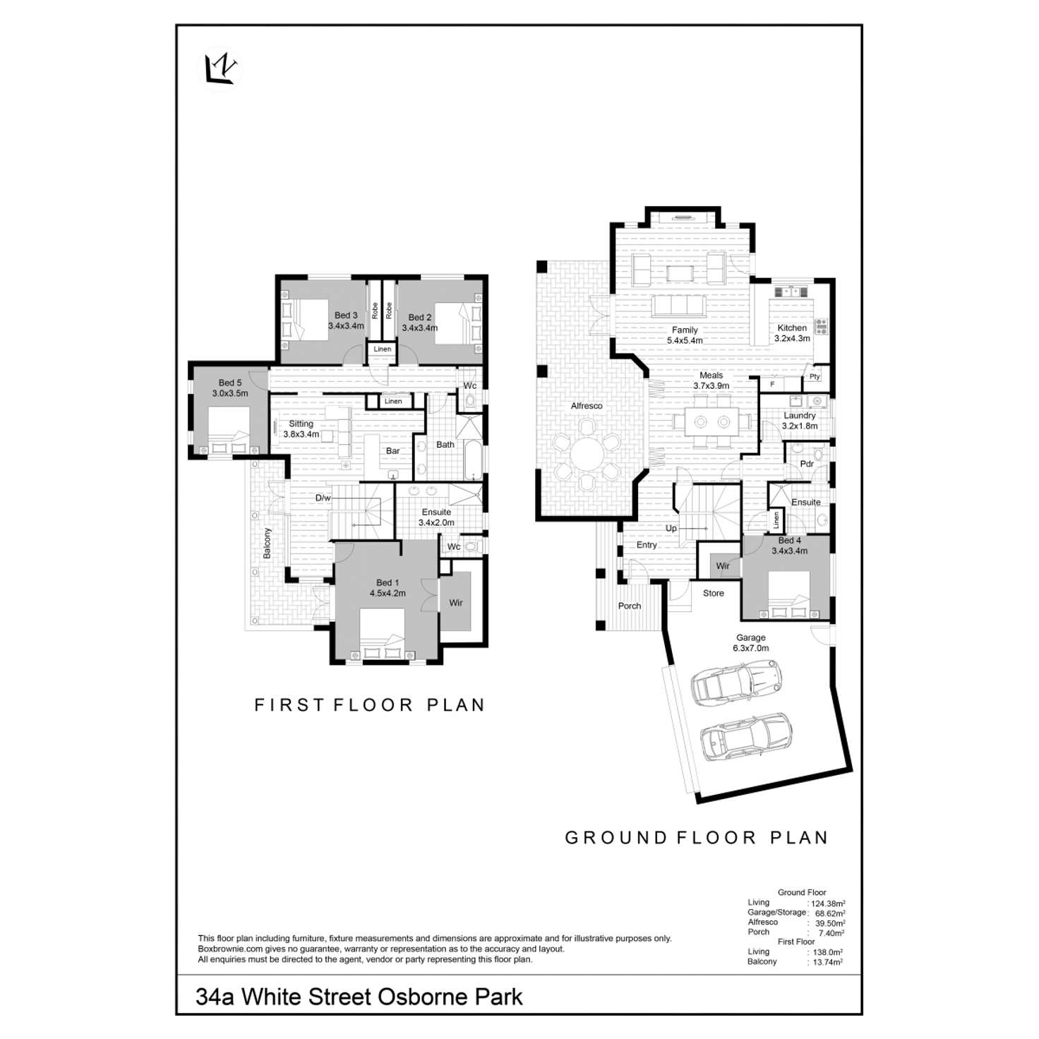 Floorplan of Homely house listing, 34A White Street, Osborne Park WA 6017