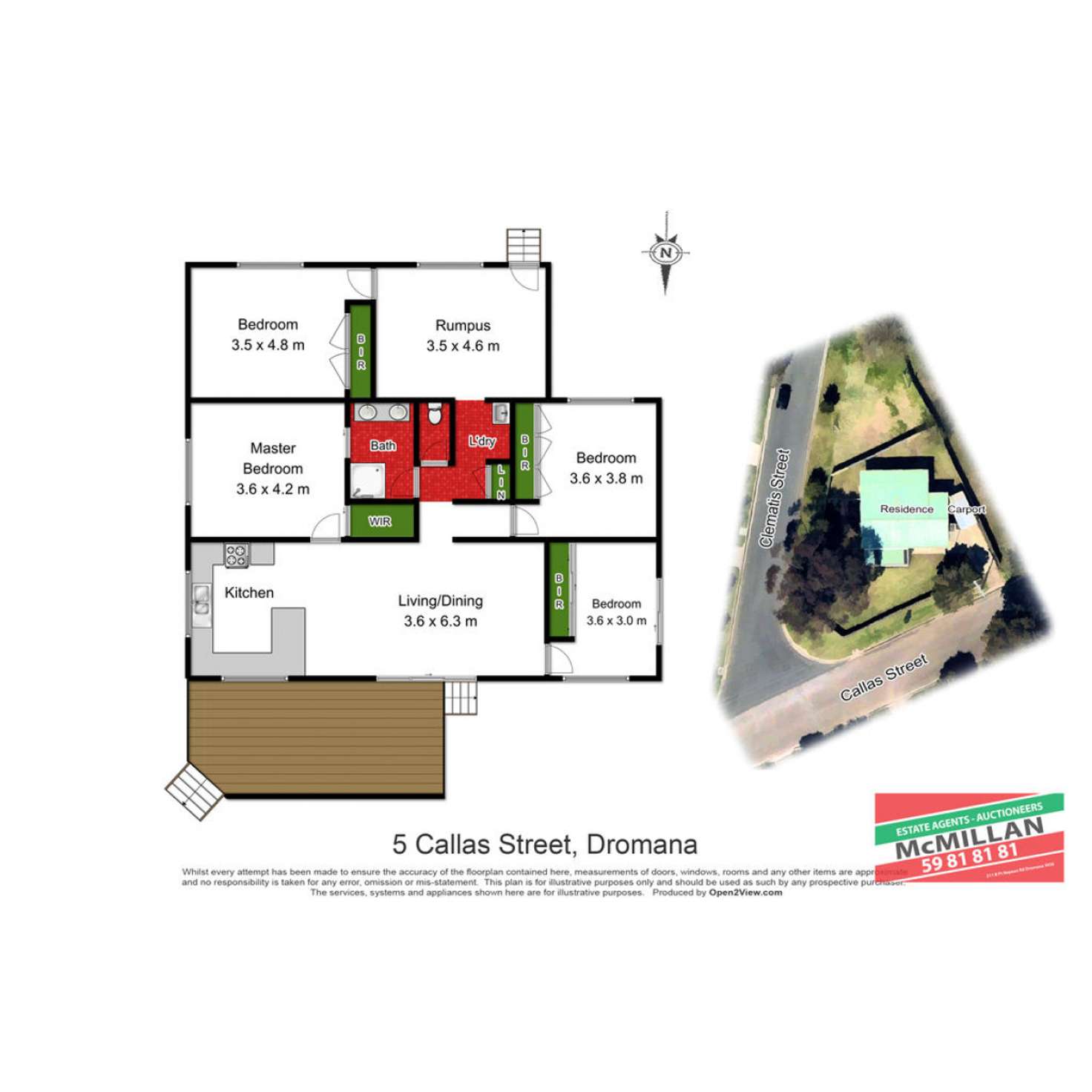 Floorplan of Homely house listing, 2-4 Clematis Street, Dromana VIC 3936