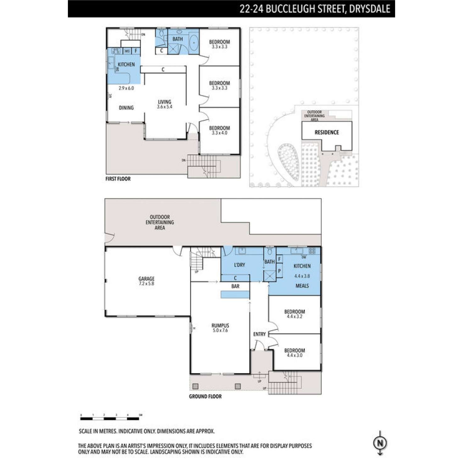 Floorplan of Homely house listing, 22-24 Buccleugh Street, Drysdale VIC 3222