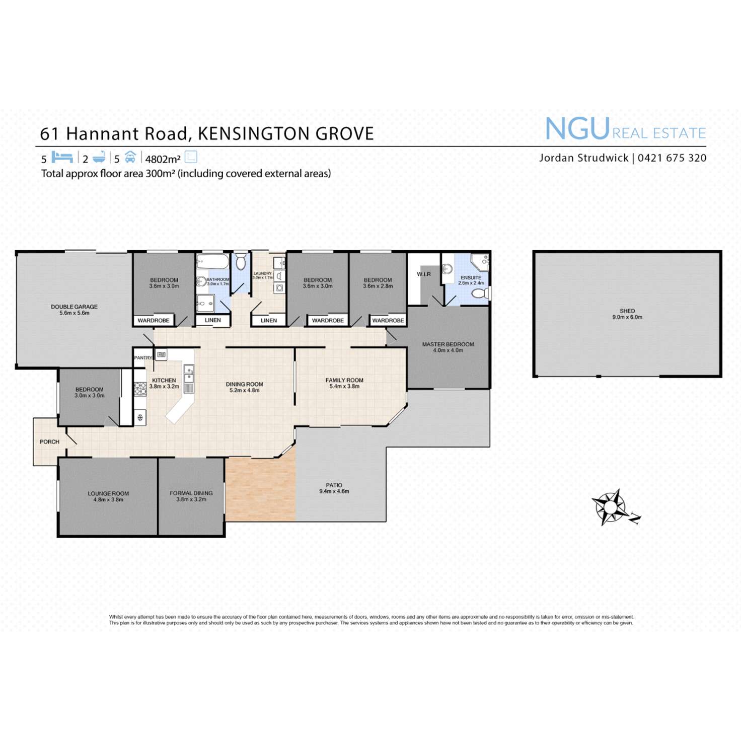 Floorplan of Homely house listing, 61 Hannant Road, Kensington Grove QLD 4341