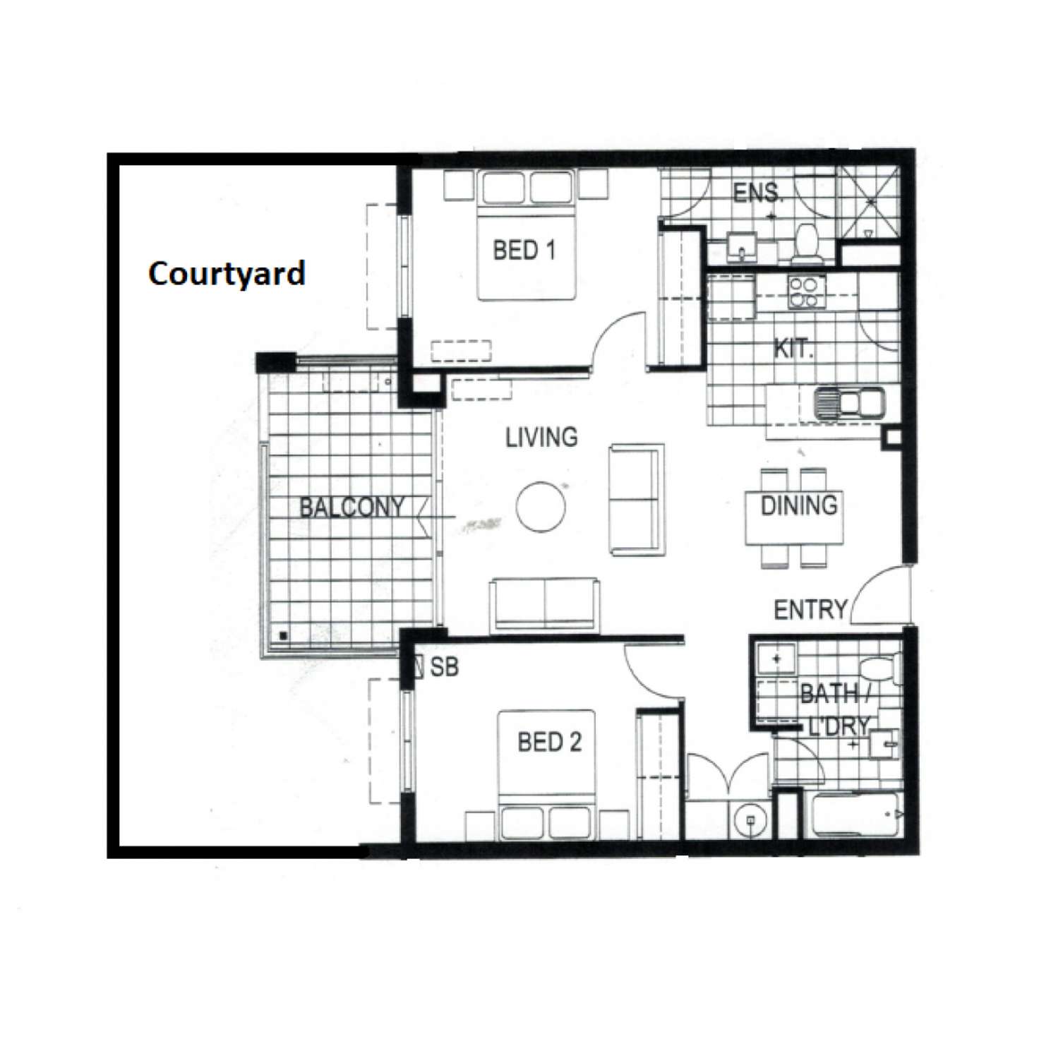 Floorplan of Homely unit listing, 53/189 Swansea Street, East Victoria Park WA 6101