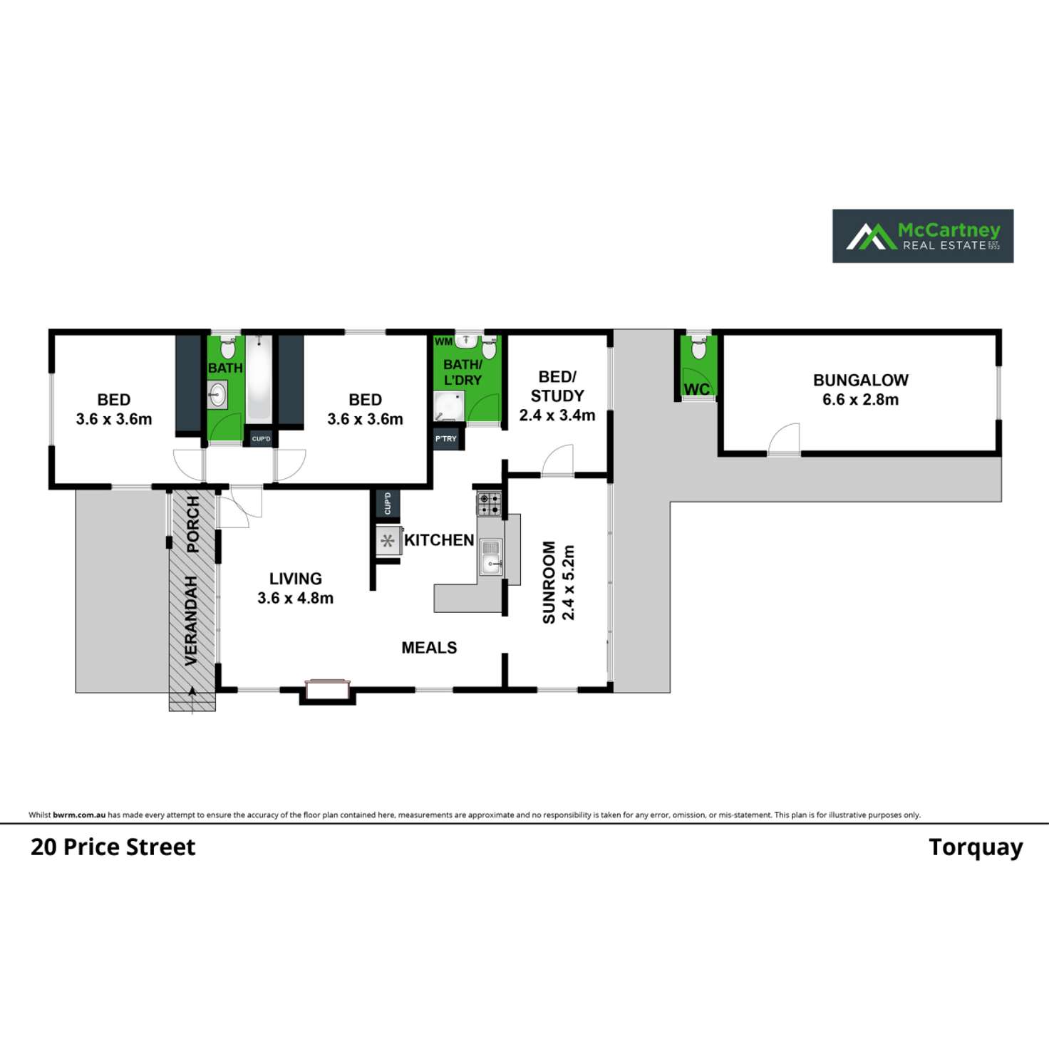 Floorplan of Homely house listing, 20 Price Street, Torquay VIC 3228