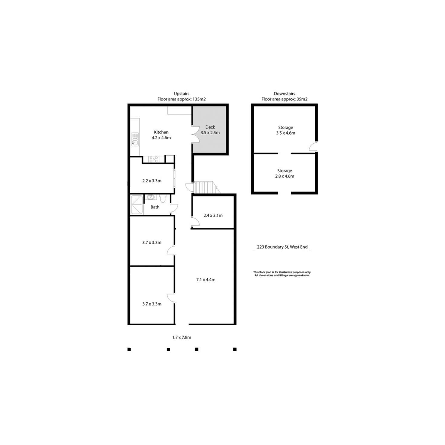 Floorplan of Homely house listing, 223 Boundary Street, West End QLD 4101