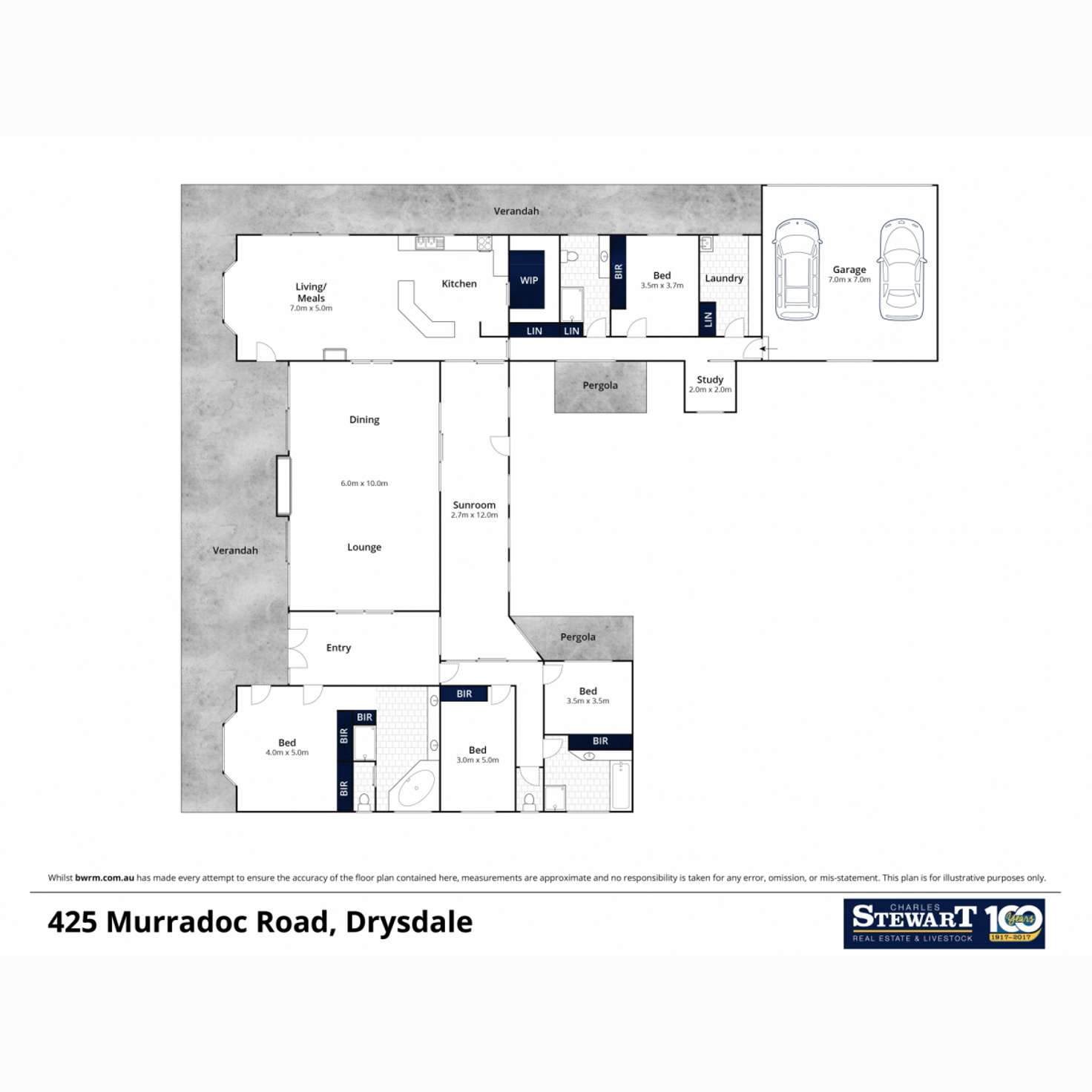 Floorplan of Homely lifestyle listing, 425 Murradoc Road, Drysdale VIC 3222