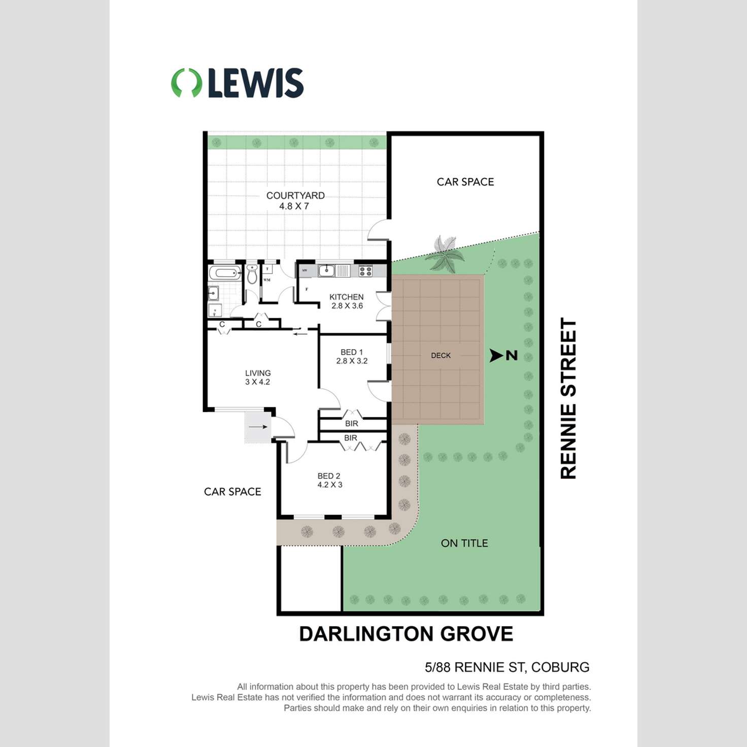 Floorplan of Homely unit listing, 5/88 Rennie Street, Coburg VIC 3058
