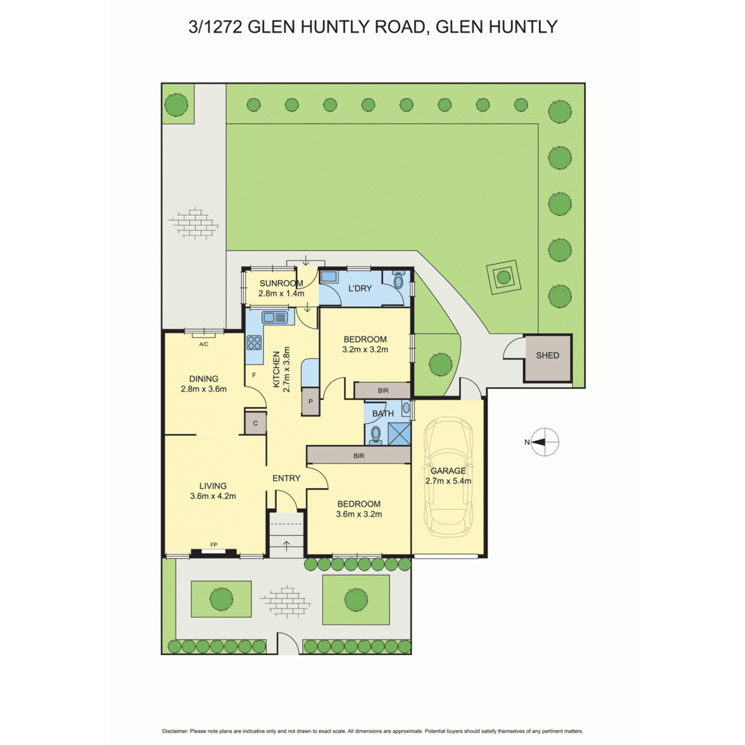 Floorplan of Homely unit listing, 3/1272 Glen Huntly Road, Carnegie VIC 3163