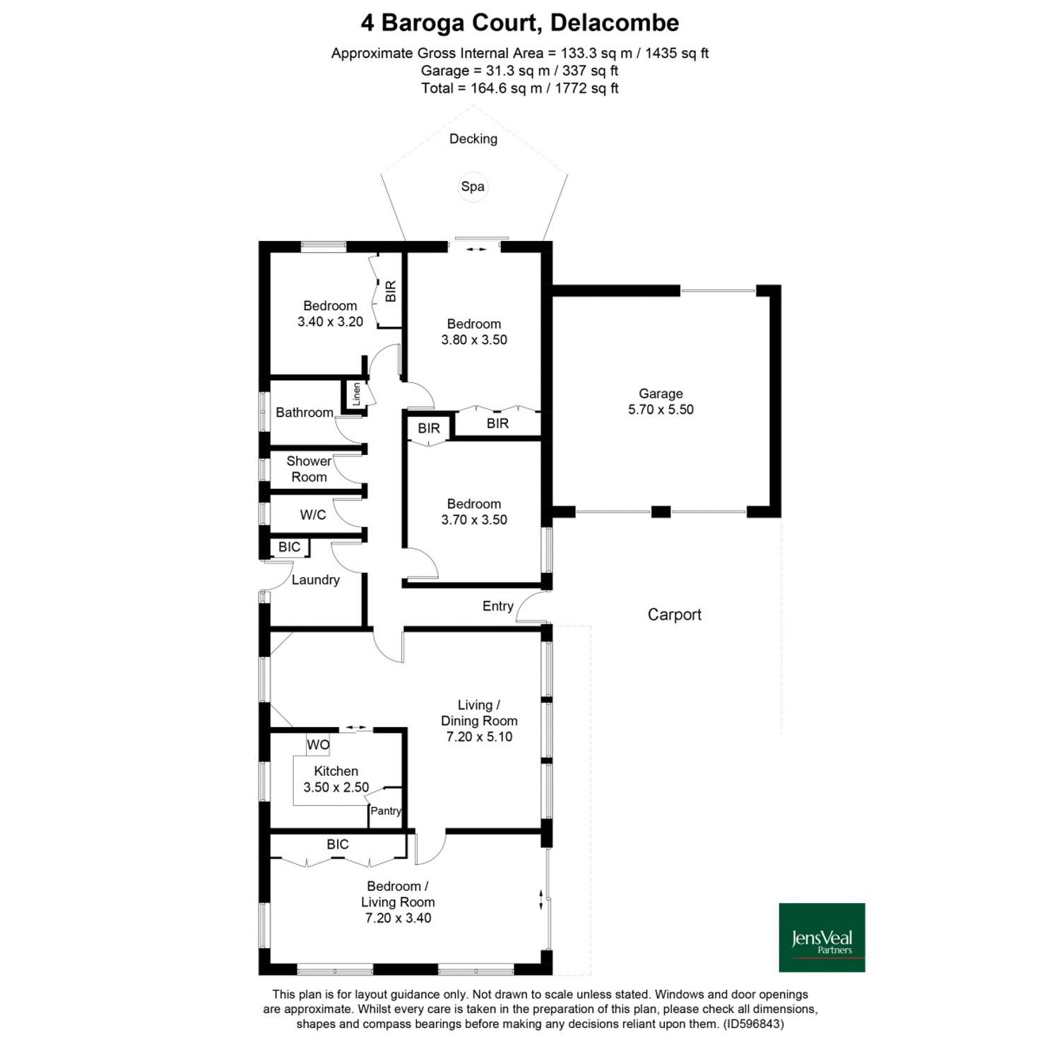 Floorplan of Homely house listing, 4 Baroga Court, Delacombe VIC 3356