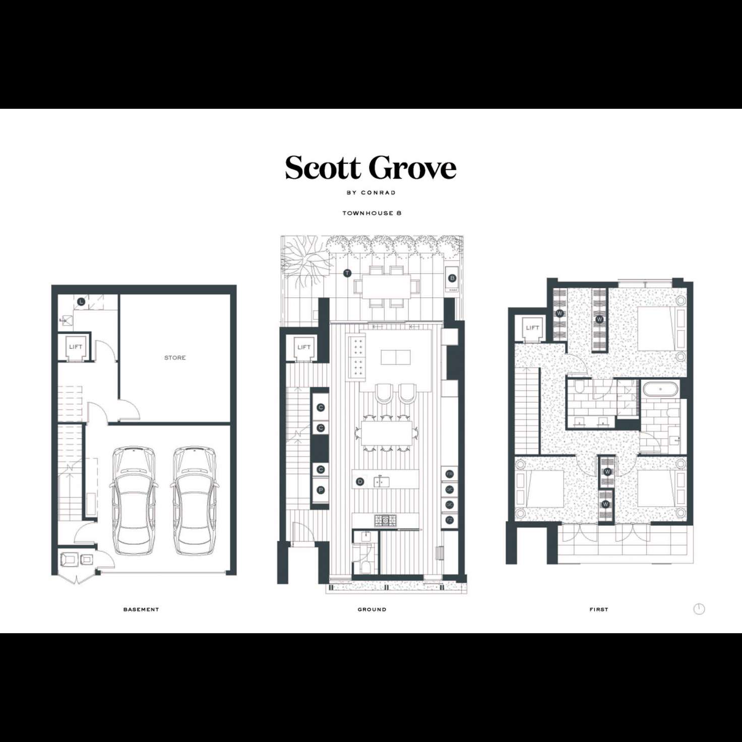 Floorplan of Homely townhouse listing, TH 4/2 Scott Grove, Glen Iris VIC 3146