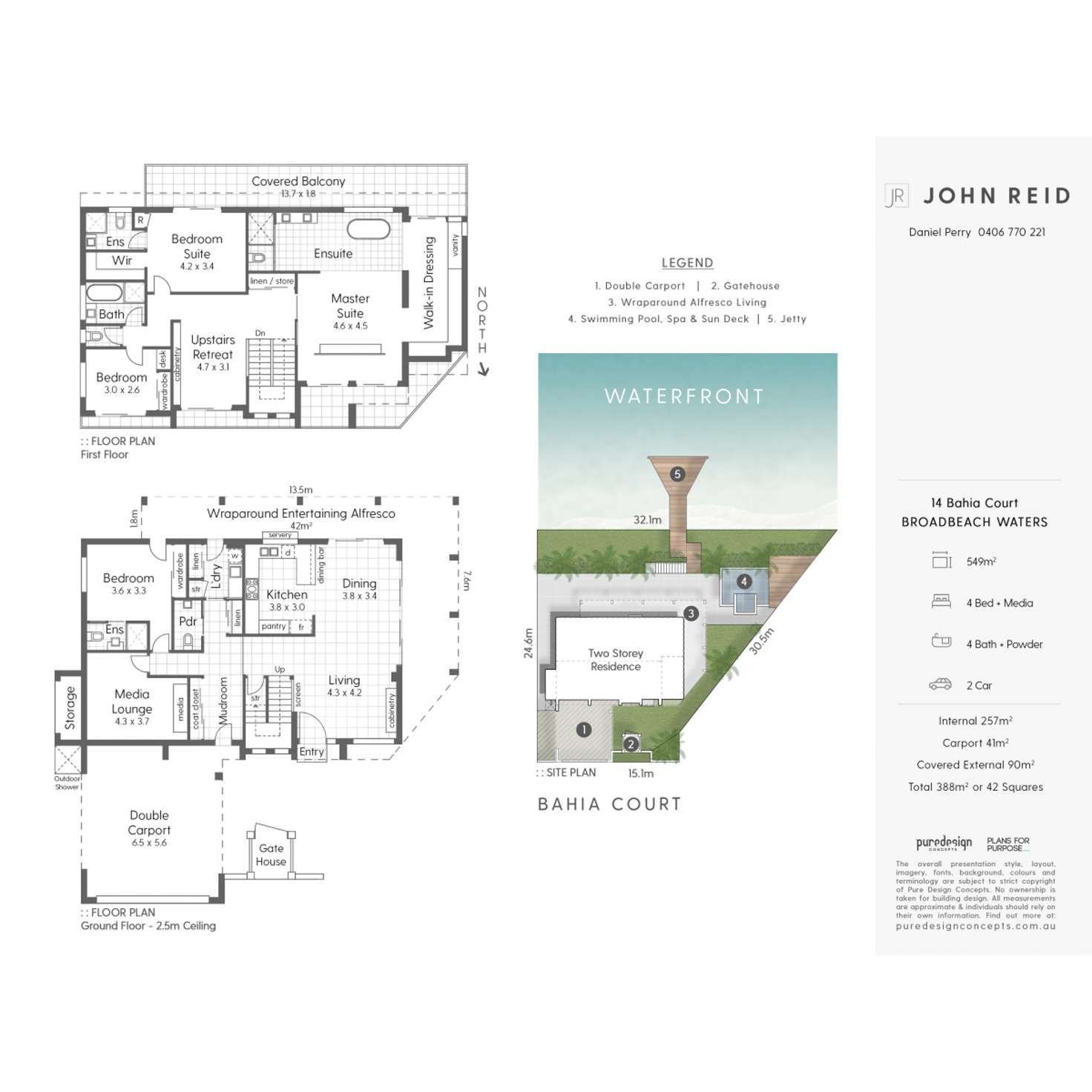 Floorplan of Homely house listing, 14 Bahia Court, Broadbeach Waters QLD 4218