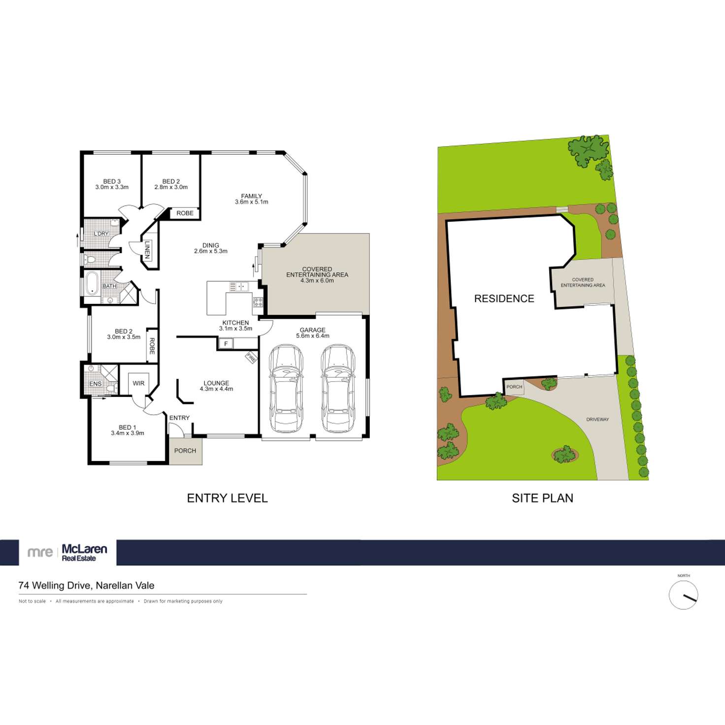 Floorplan of Homely house listing, 74 Welling Drive, Narellan Vale NSW 2567